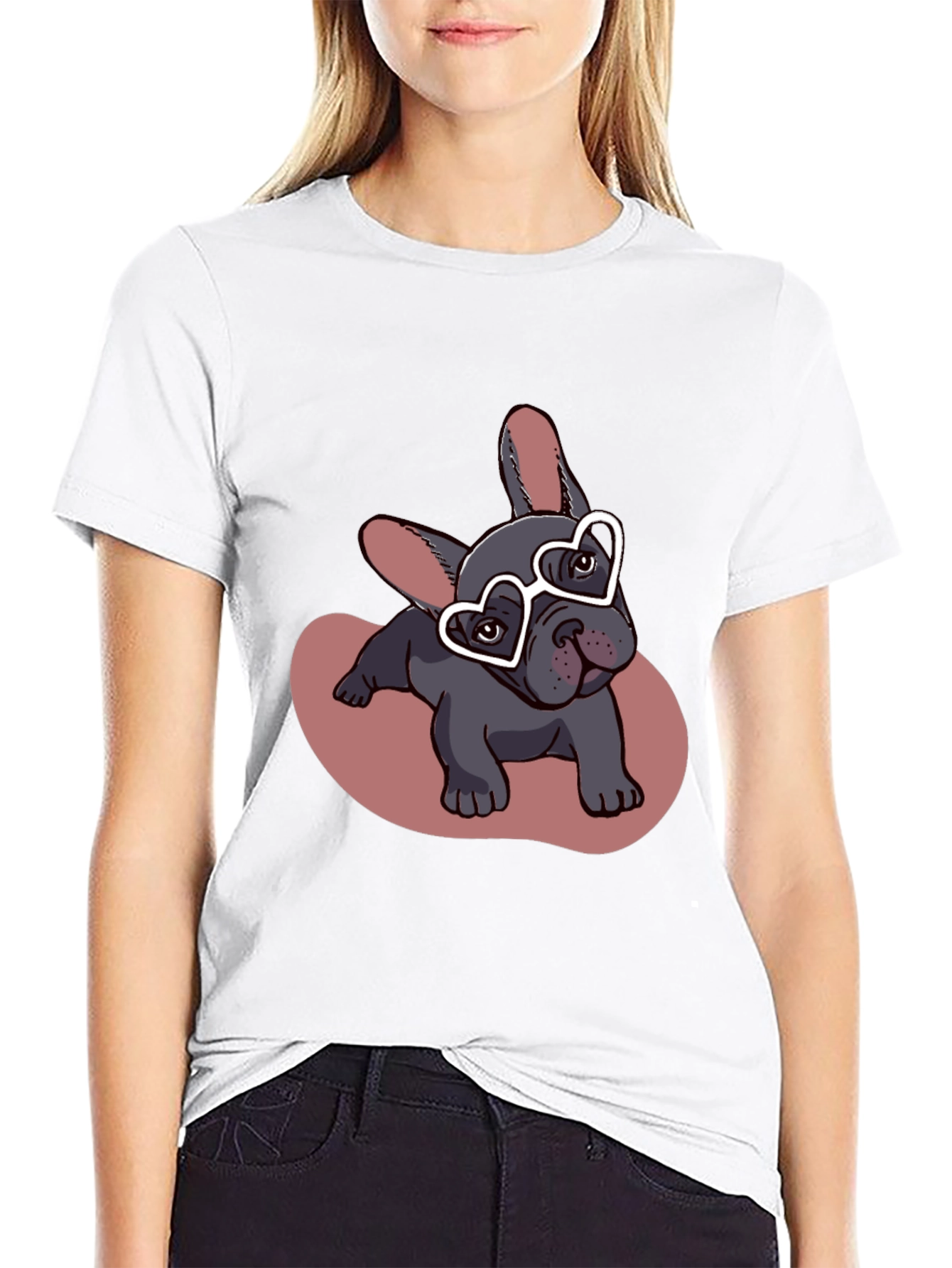 Dog T-Shirt - Heart Glasses
