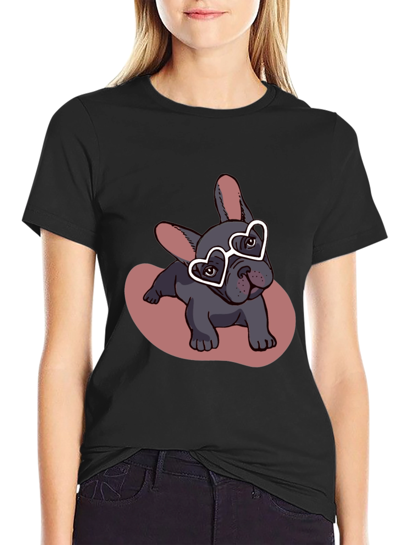 Dog T-Shirt - Heart Glasses