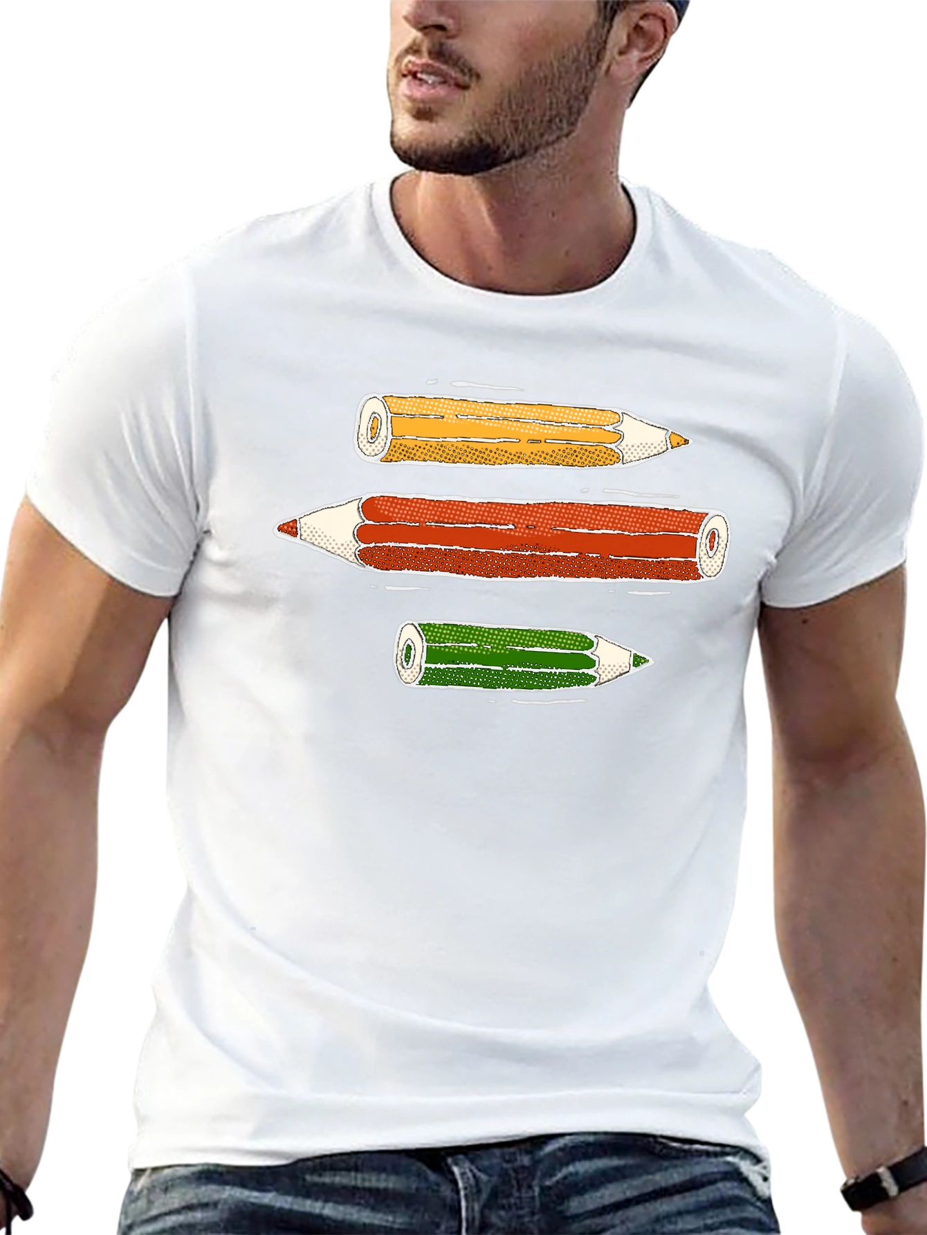 Pencils Graphic Tee - Fun Artist Shirt