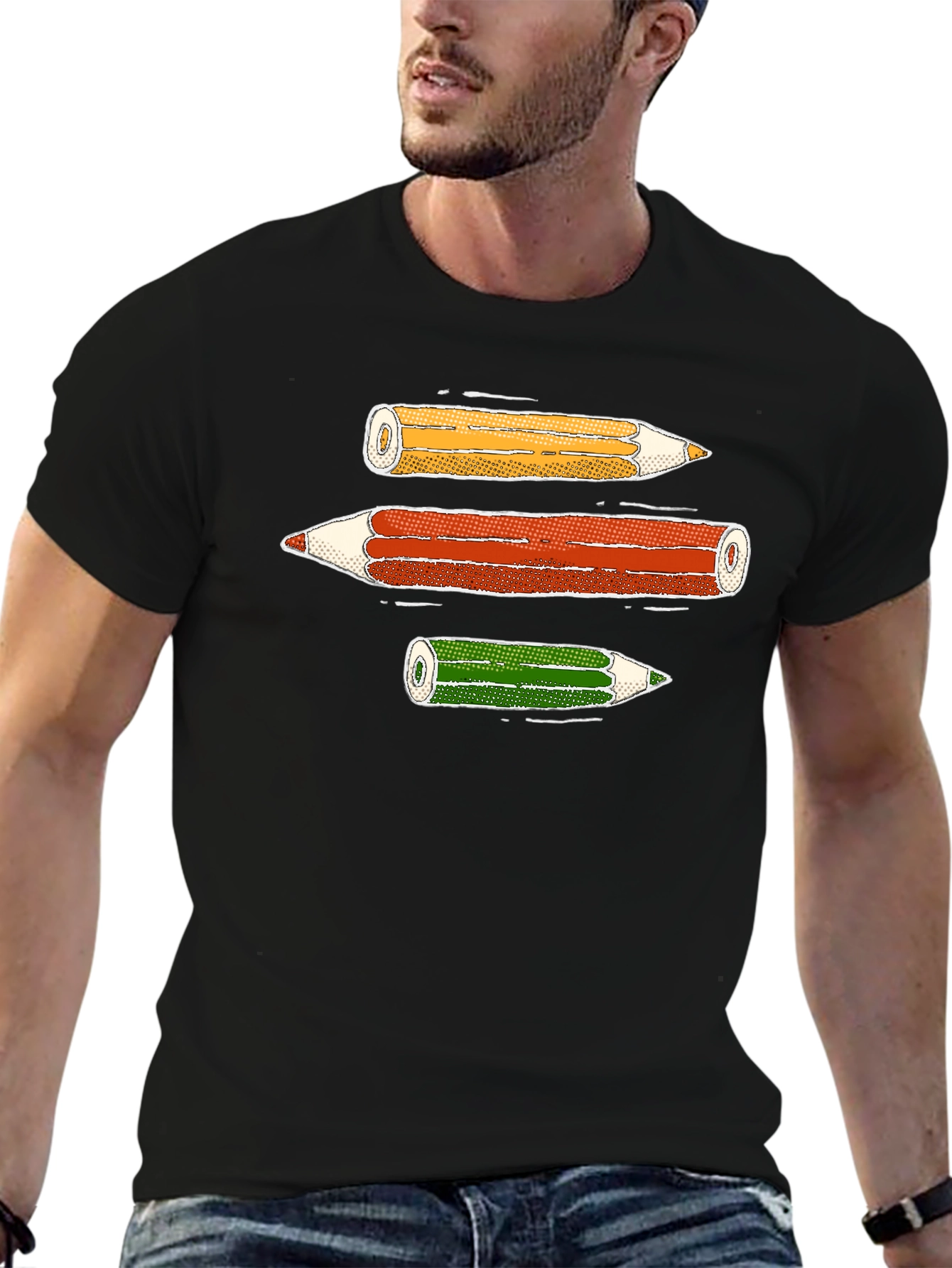 Pencils Graphic Tee - Fun Artist Shirt