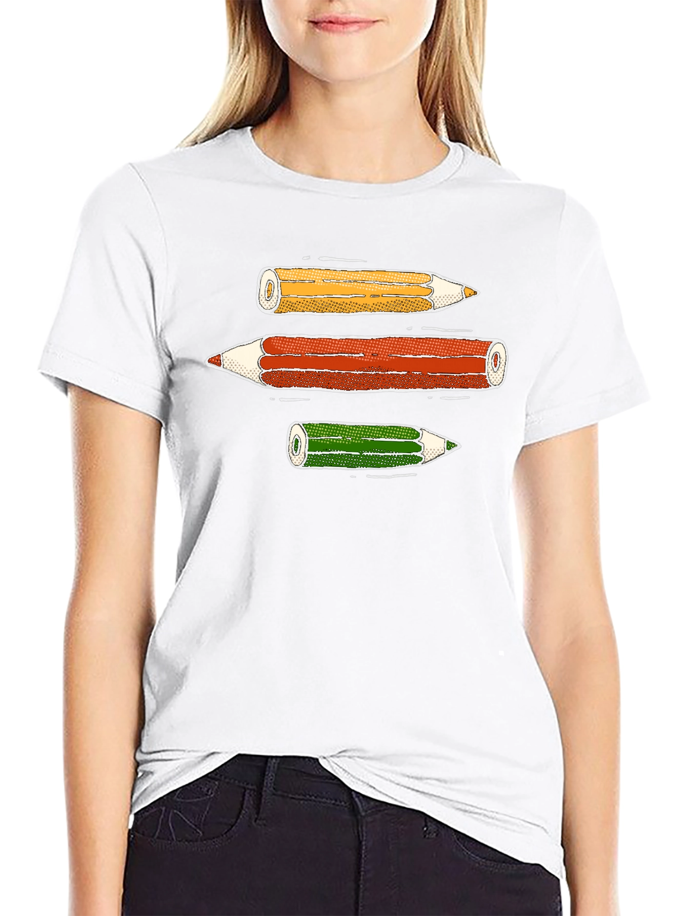 Pencils Graphic Tee - Fun Artist Shirt