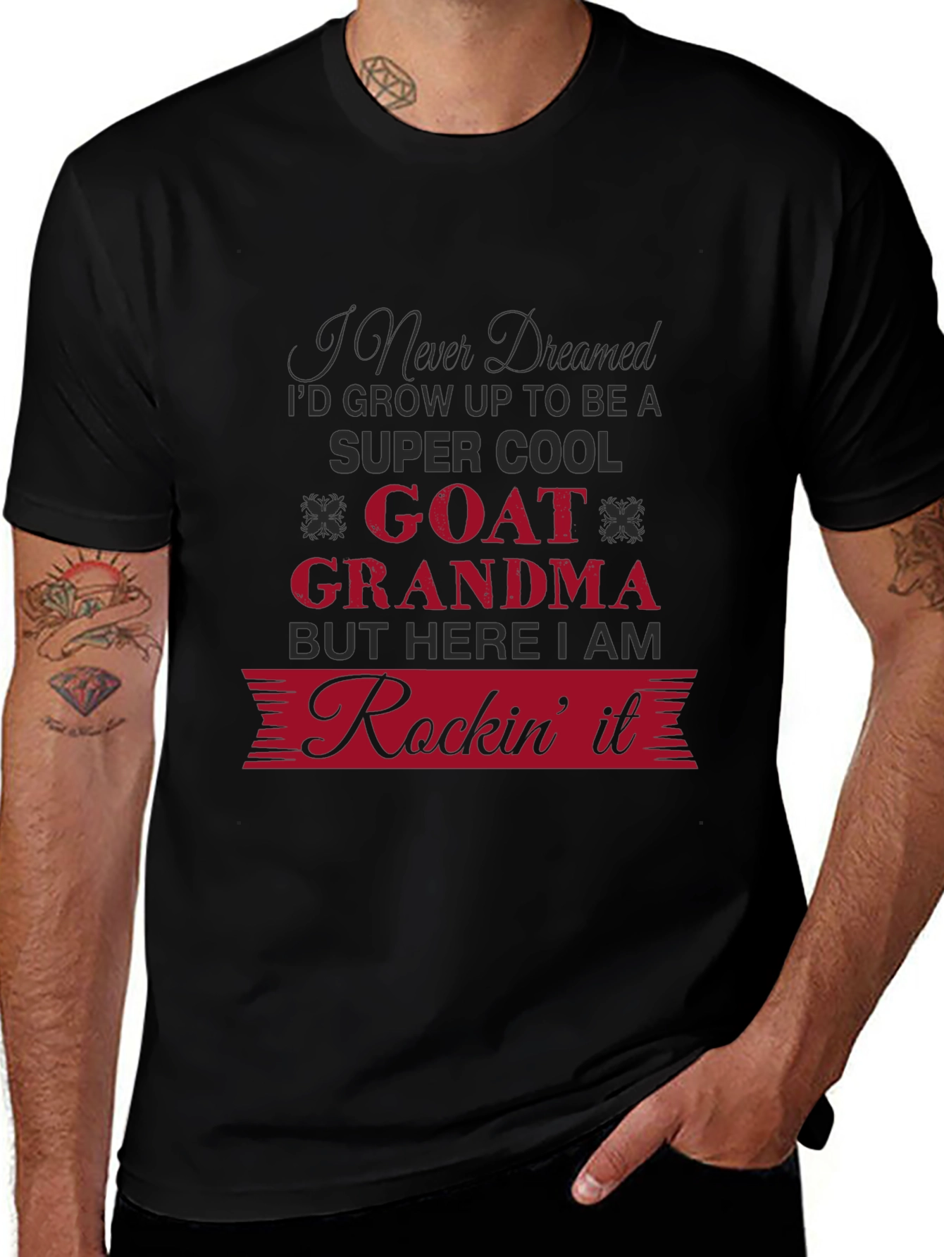 Goat Grandma Graphic T-Shirt