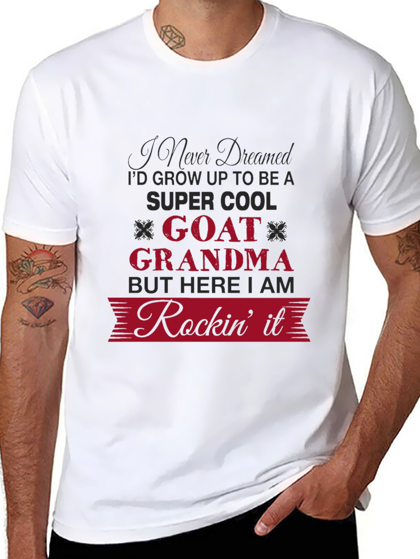 Goat Grandma Graphic T-Shirt