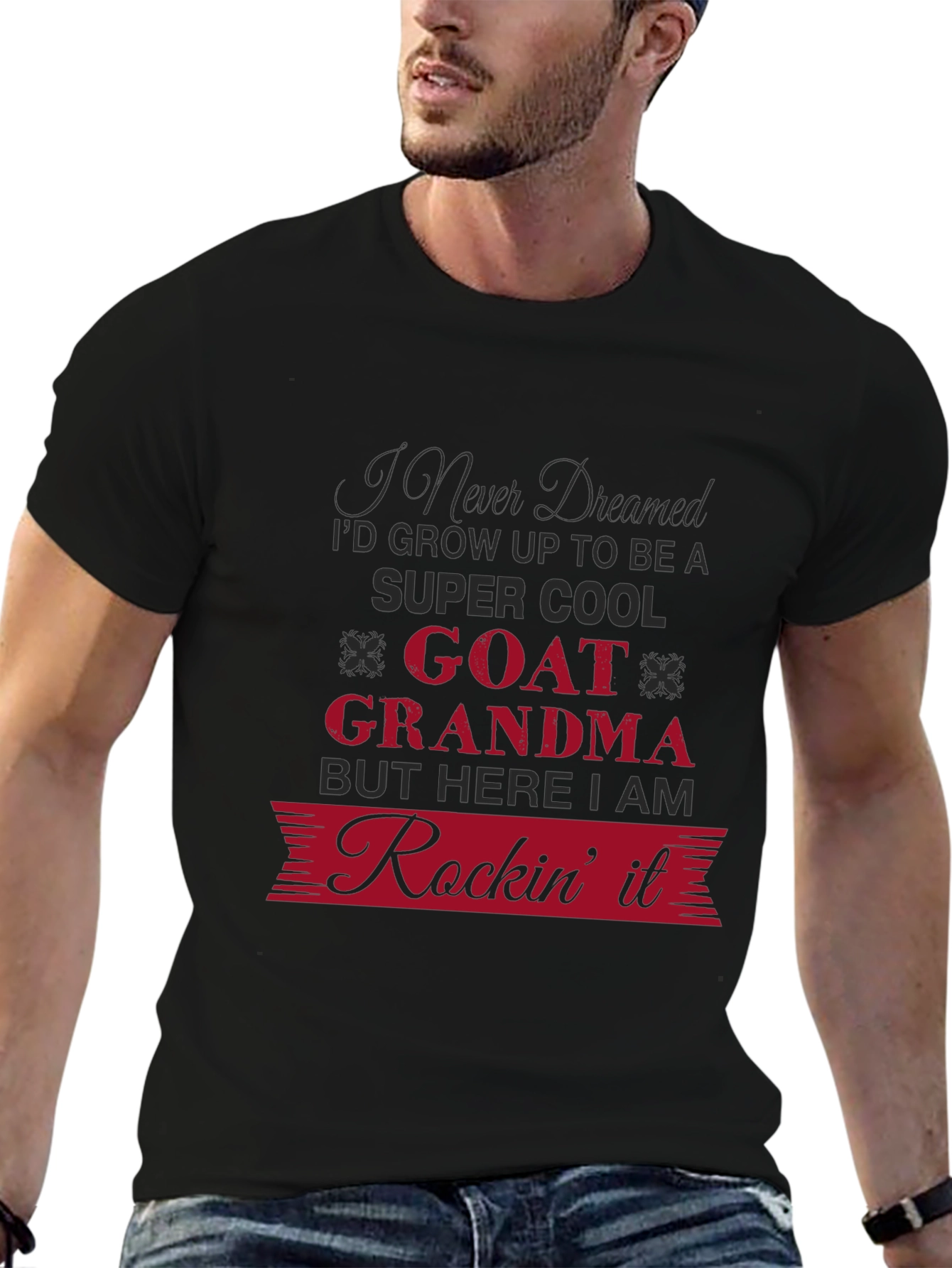 Goat Grandma Graphic T-Shirt