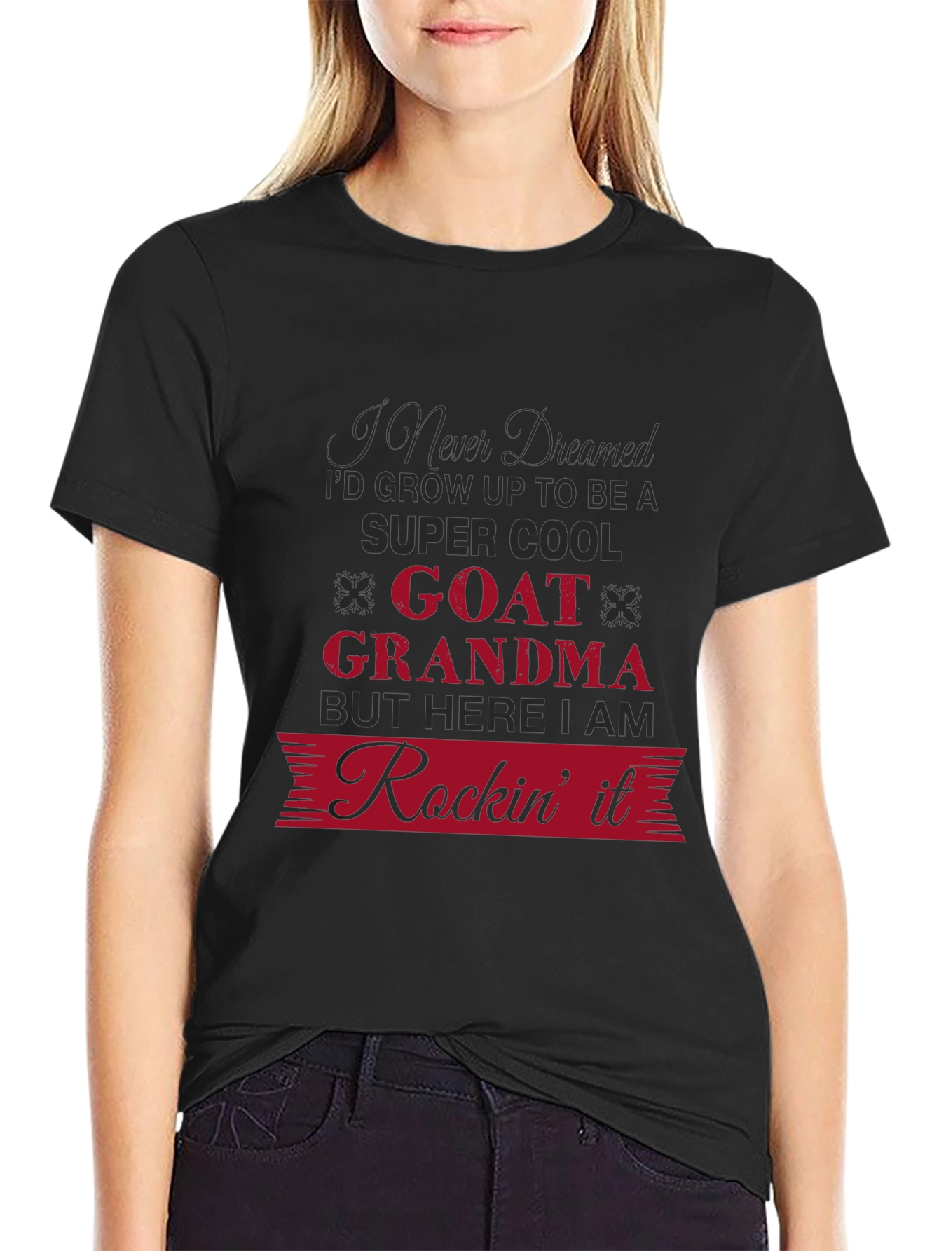 Goat Grandma Graphic T-Shirt
