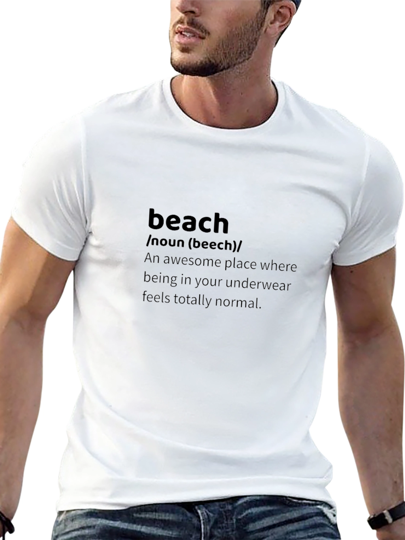 Beach Definition Black T-Shirt