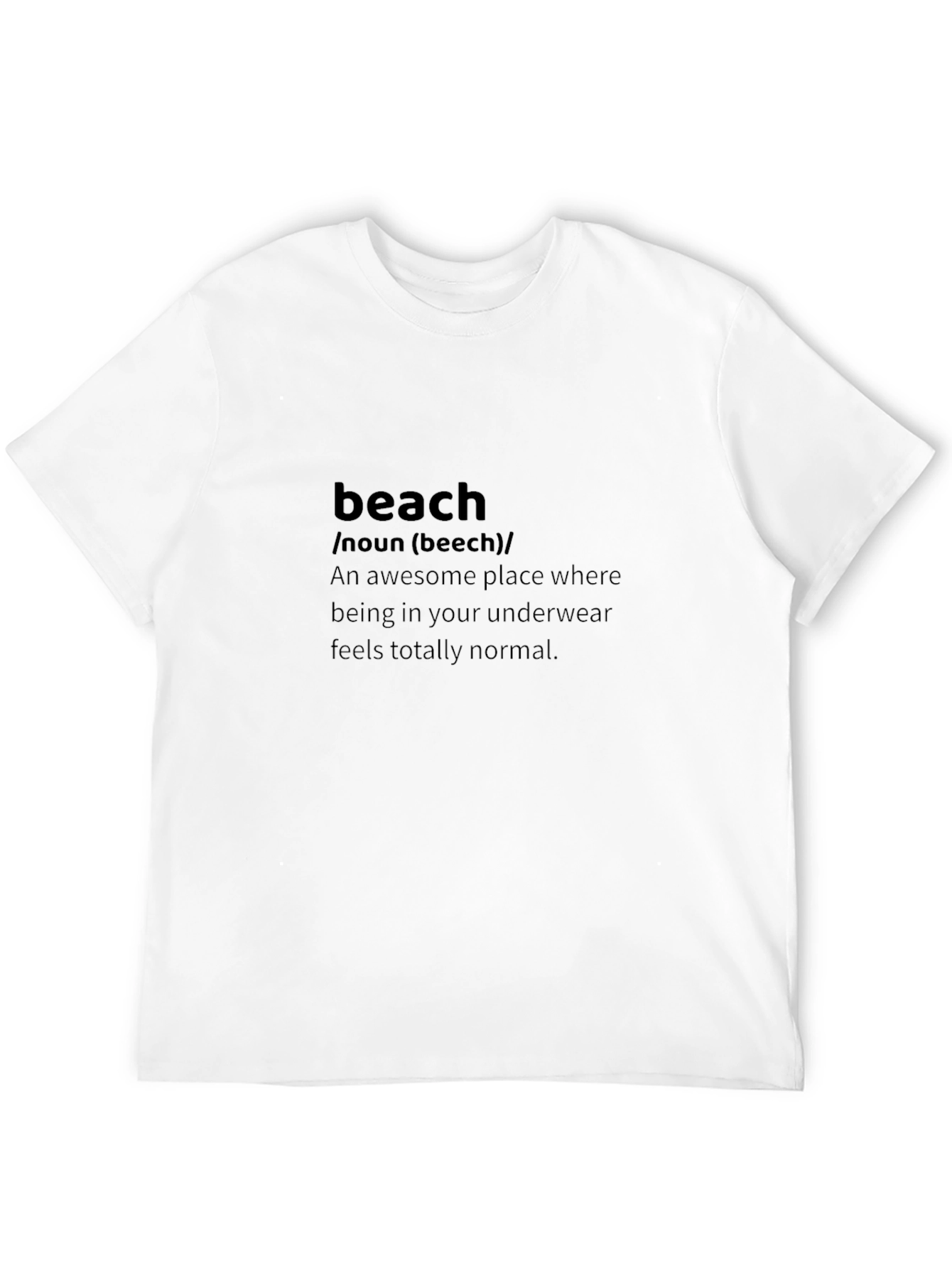 Beach Definition Black T-Shirt
