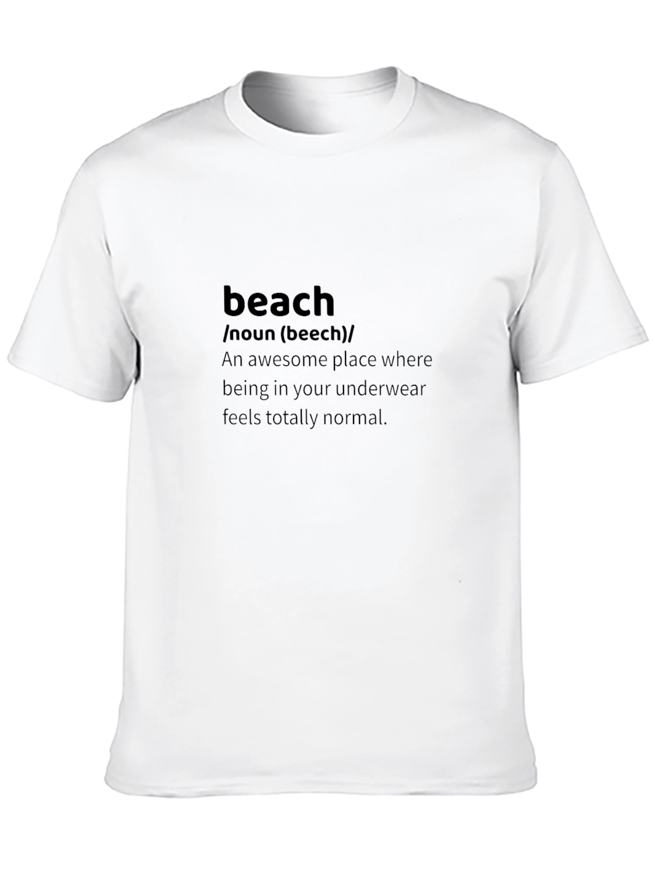 Beach Definition Black T-Shirt