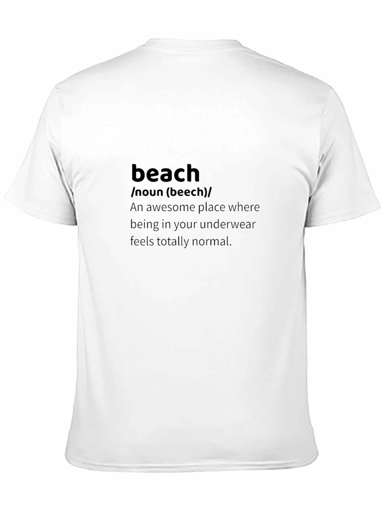 Beach Definition Black T-Shirt