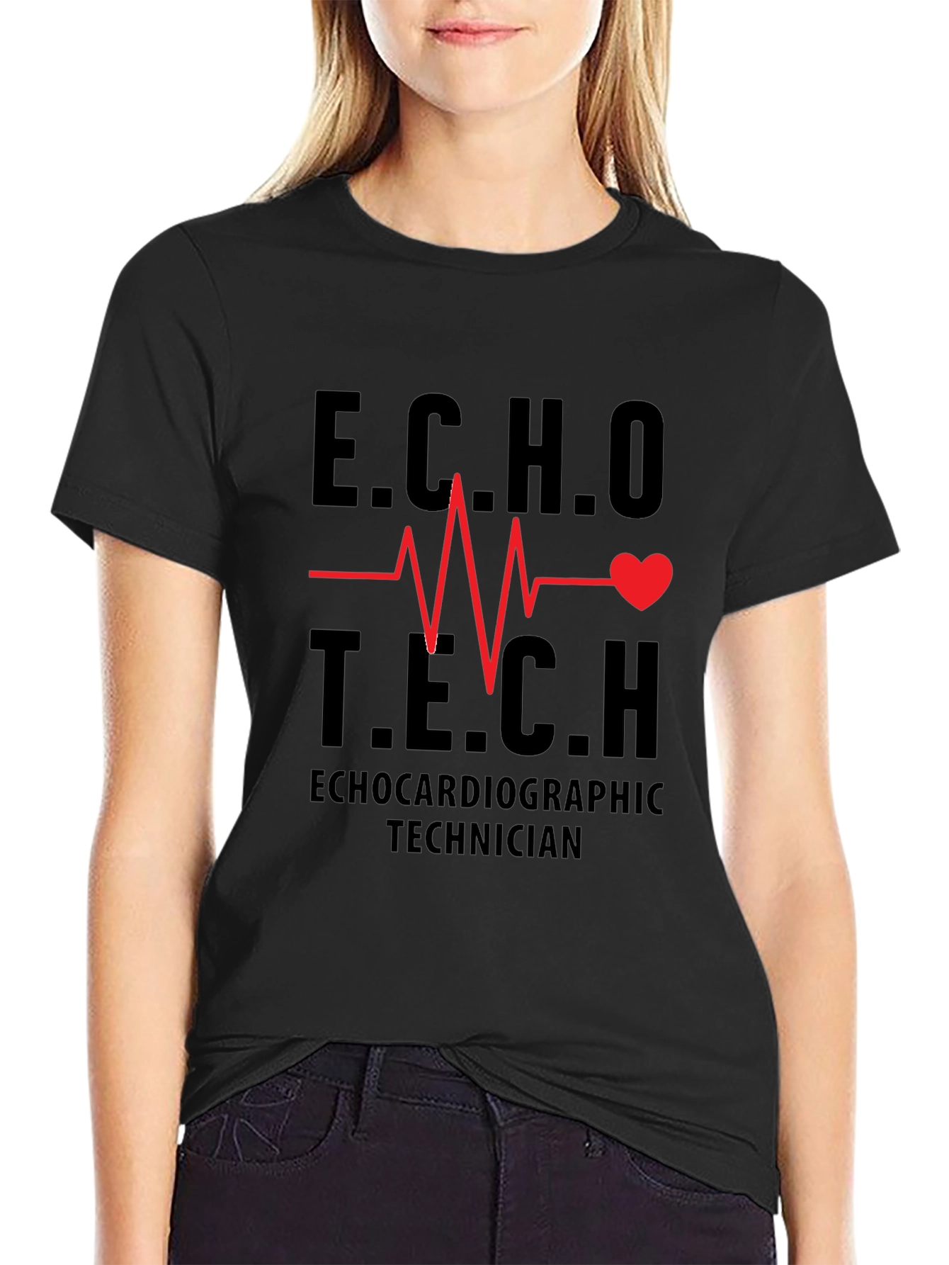 ECHO Tech T-Shirt - Cardiac Technician Tee