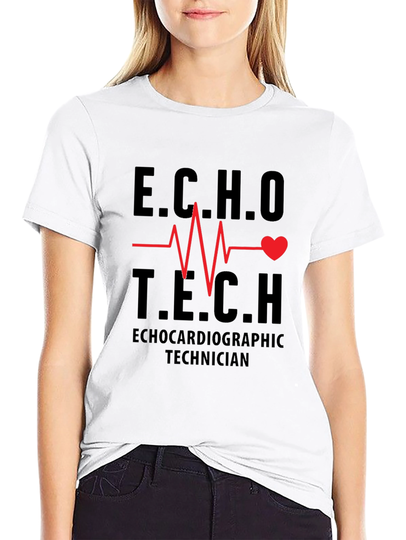 ECHO Tech T-Shirt - Cardiac Technician Tee