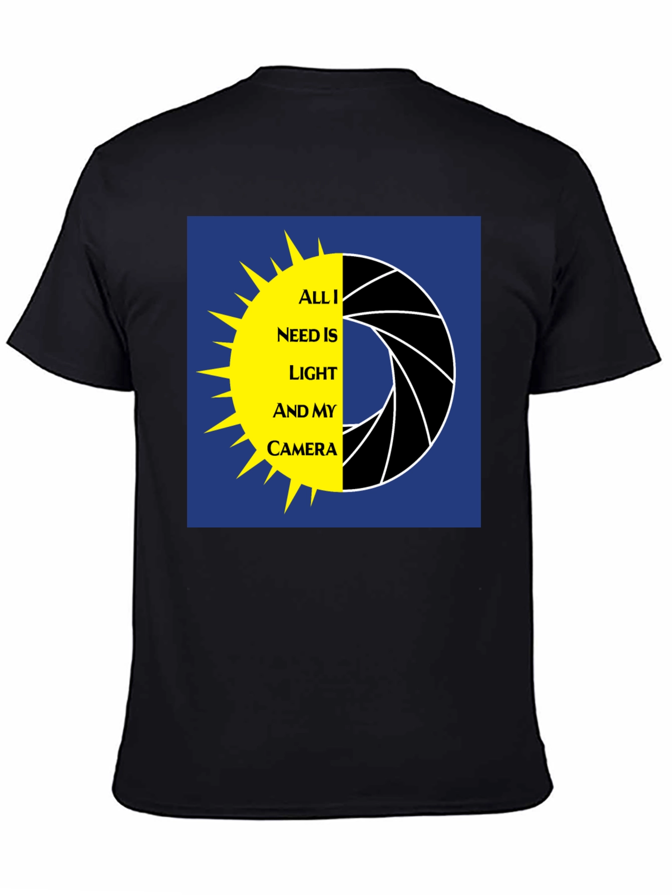 Photographer T-Shirt: Light and Camera Graphic Tee