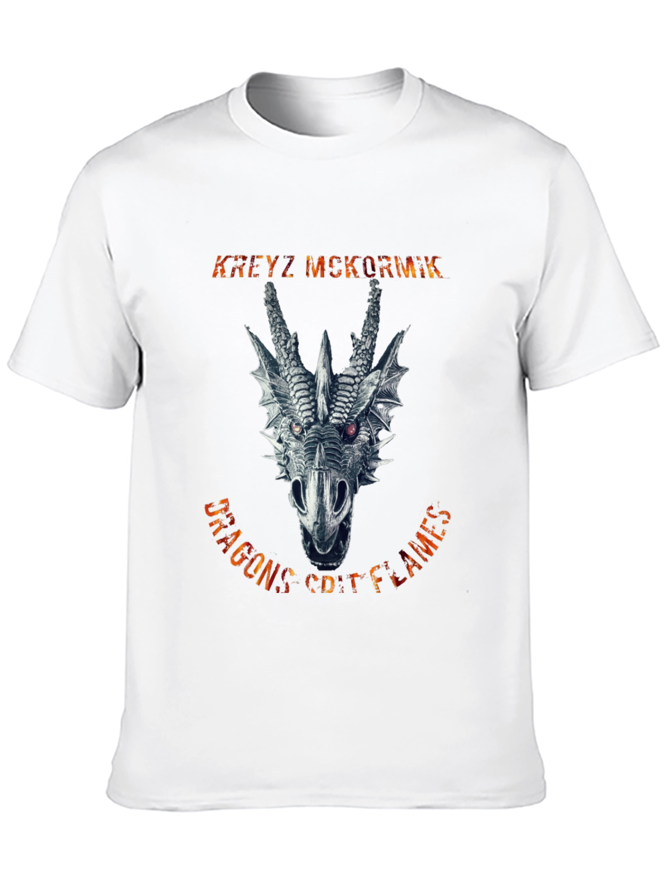Dragons Coif Flames Graphic Tee
