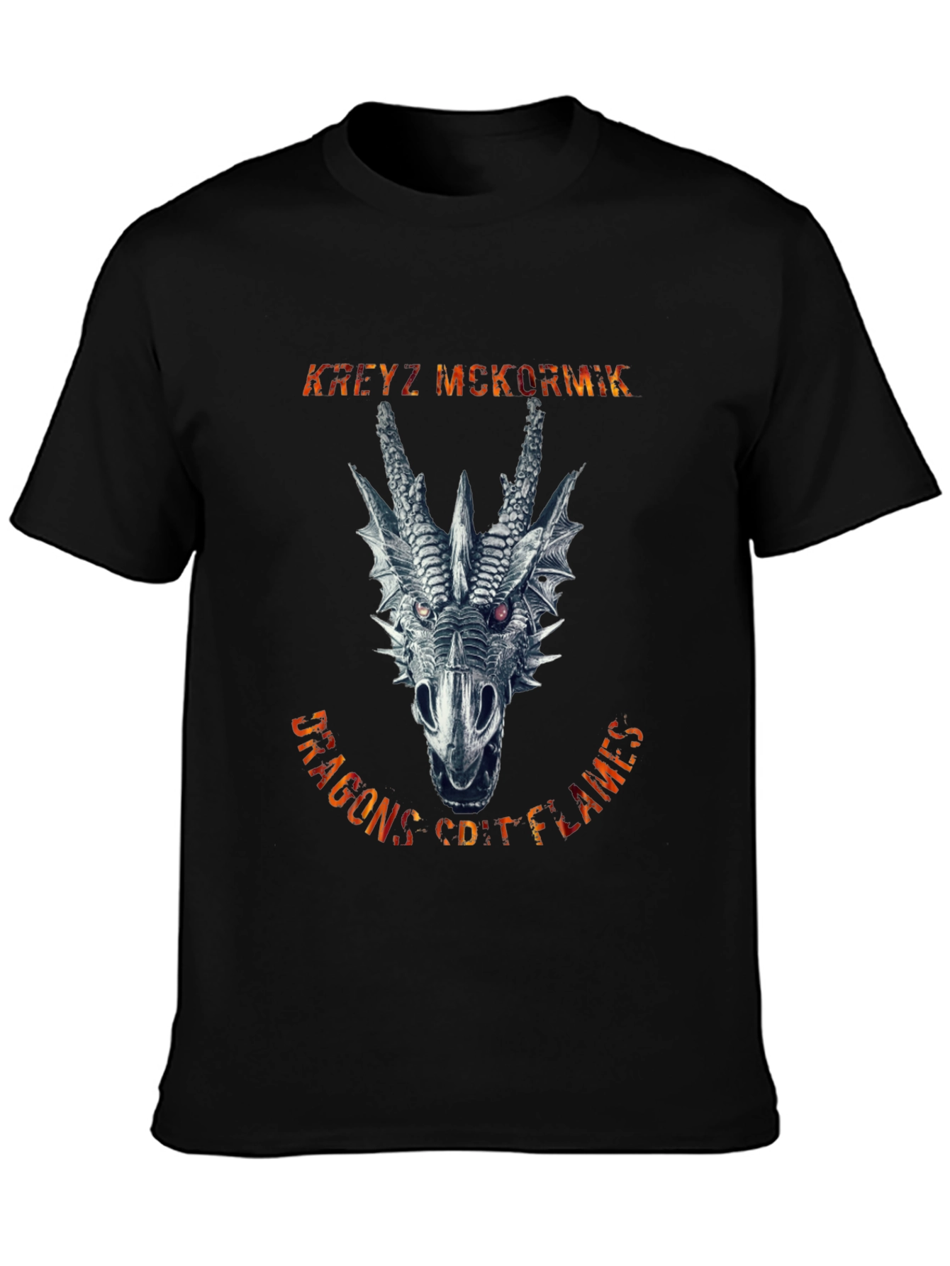 Dragons Coif Flames Graphic Tee