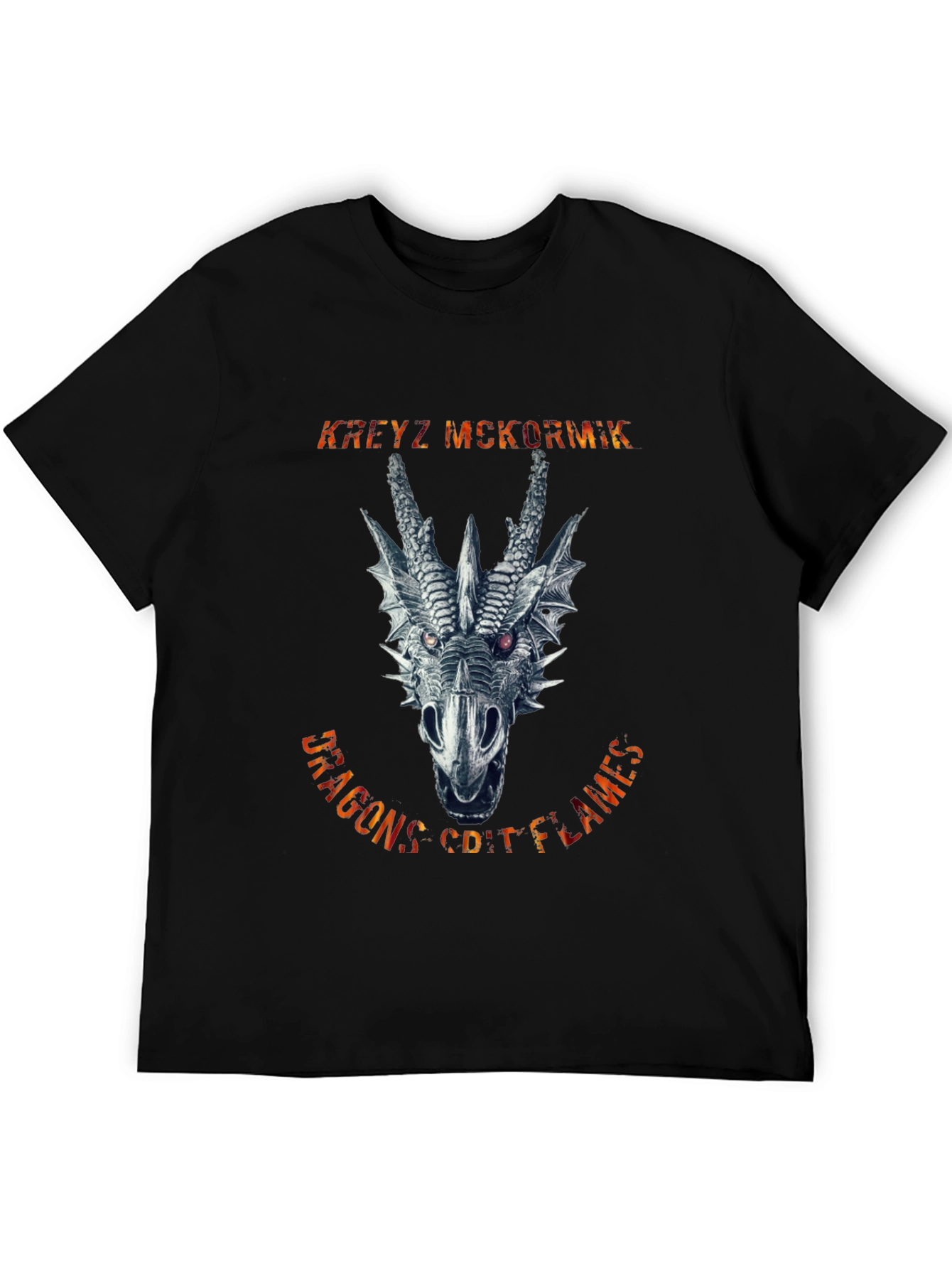 Dragons Coif Flames Graphic Tee