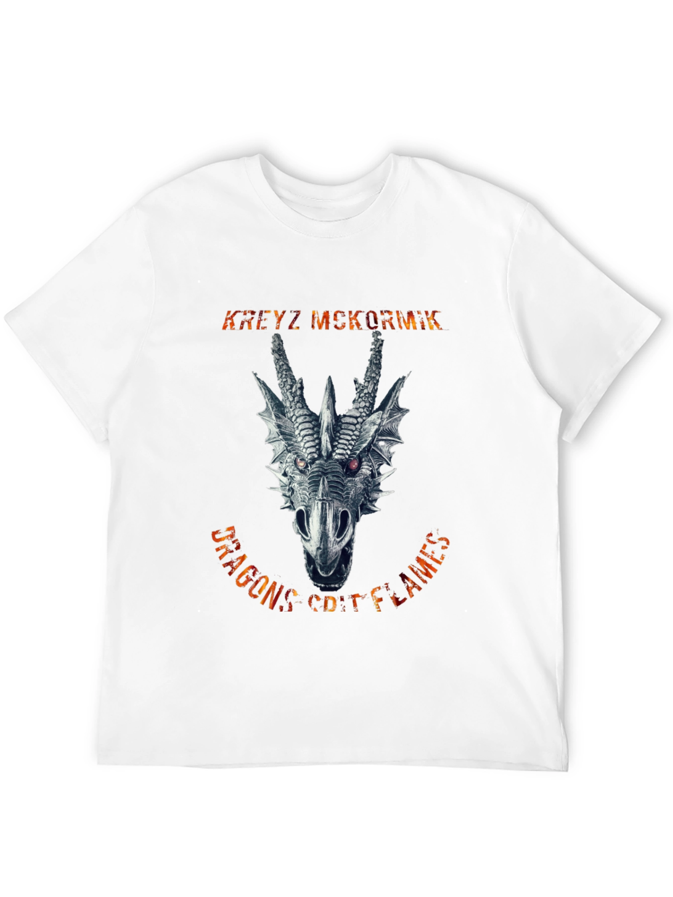 Dragons Coif Flames Graphic Tee