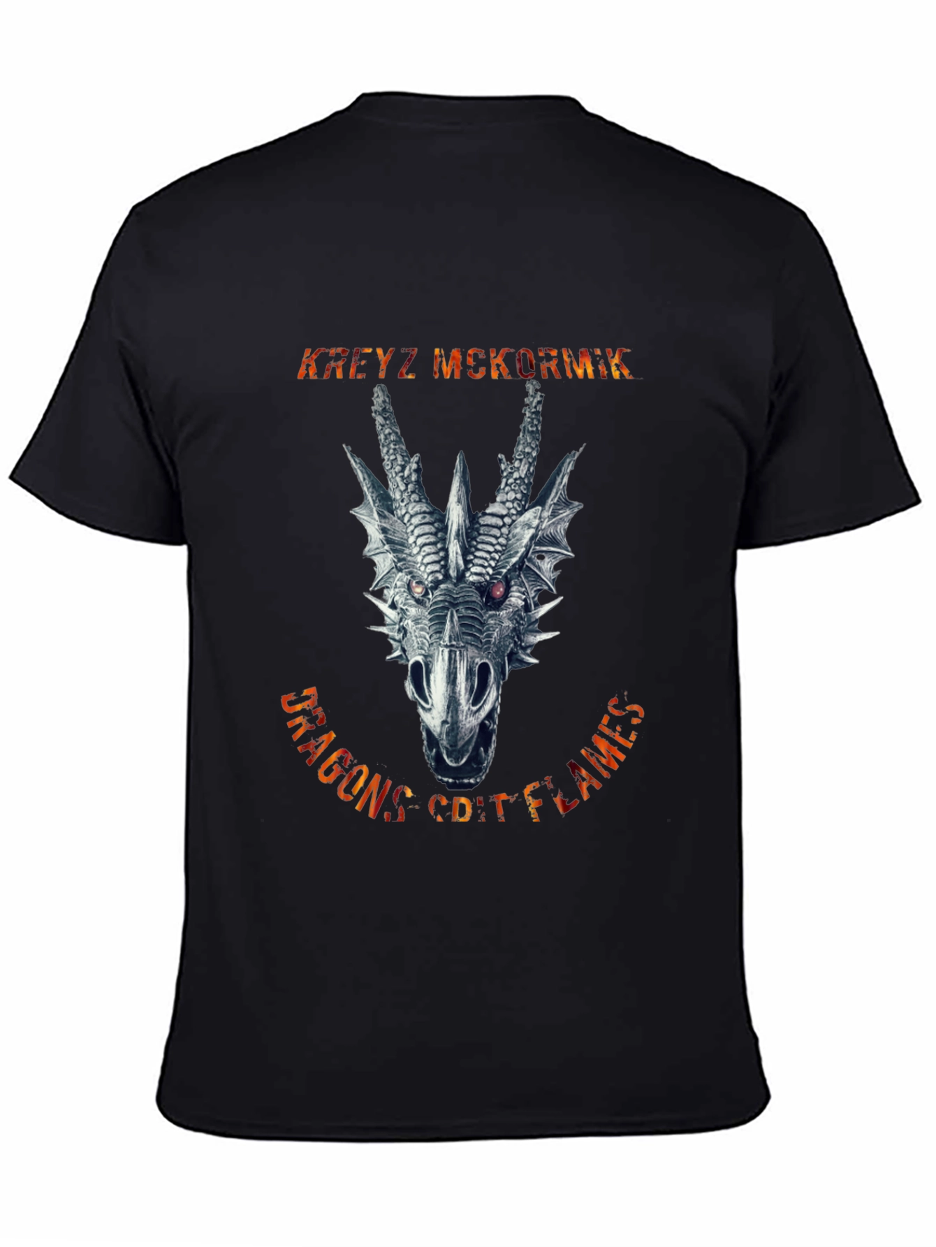 Dragons Coif Flames Graphic Tee