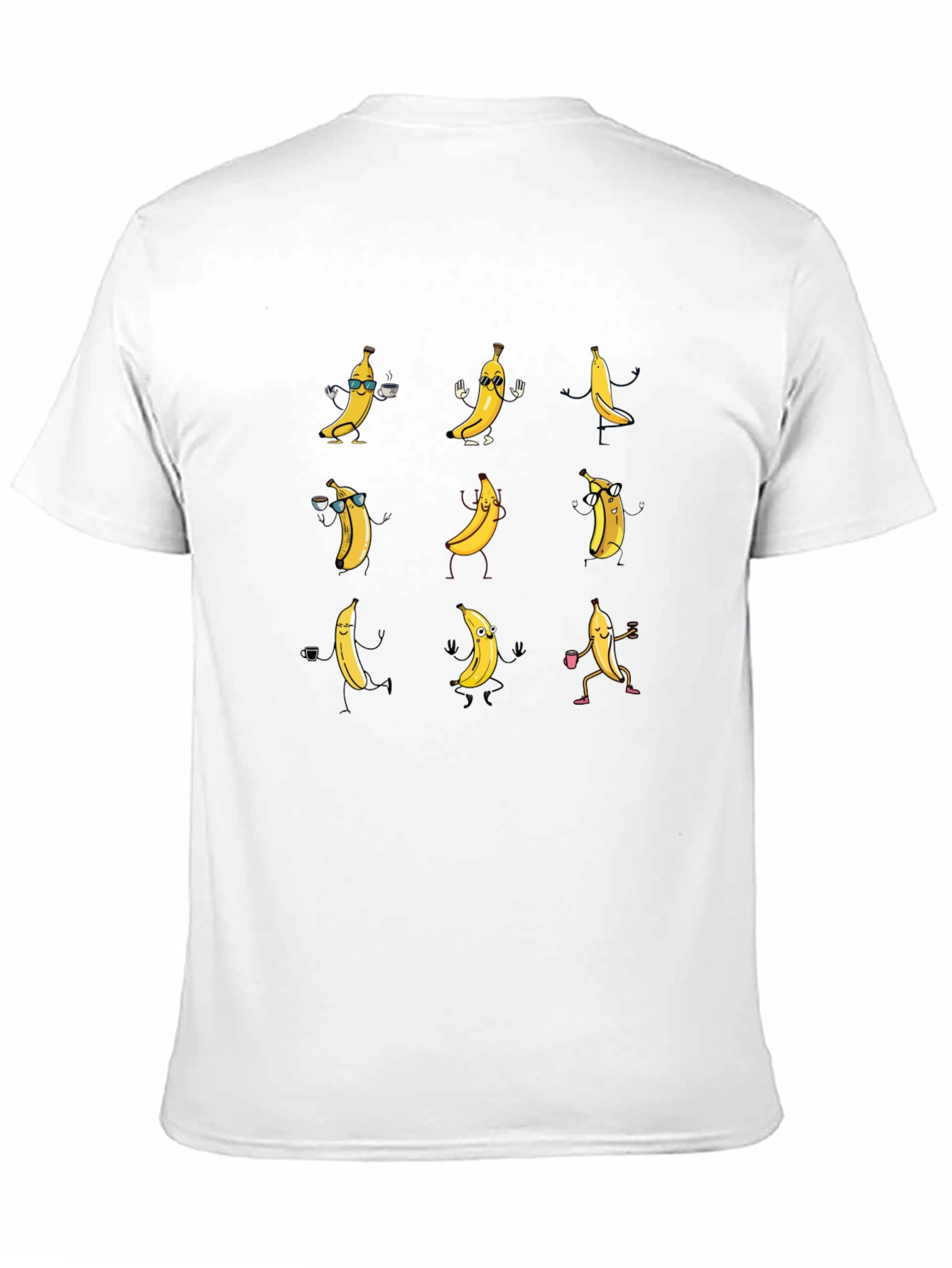 Dancing Bananas Graphic Tee - Black Cotton T-Shirt