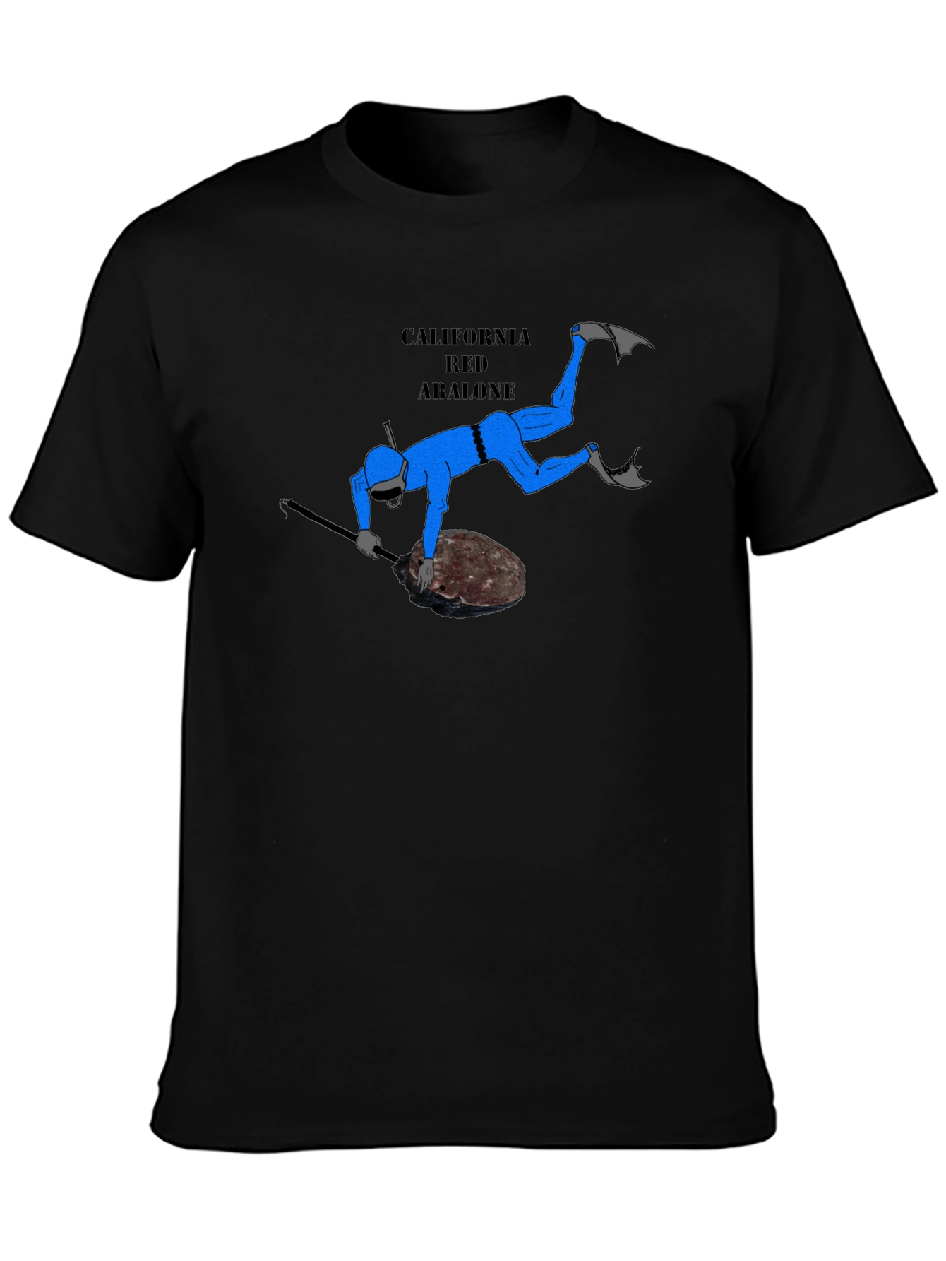 California Red Abalone Diver T-Shirt