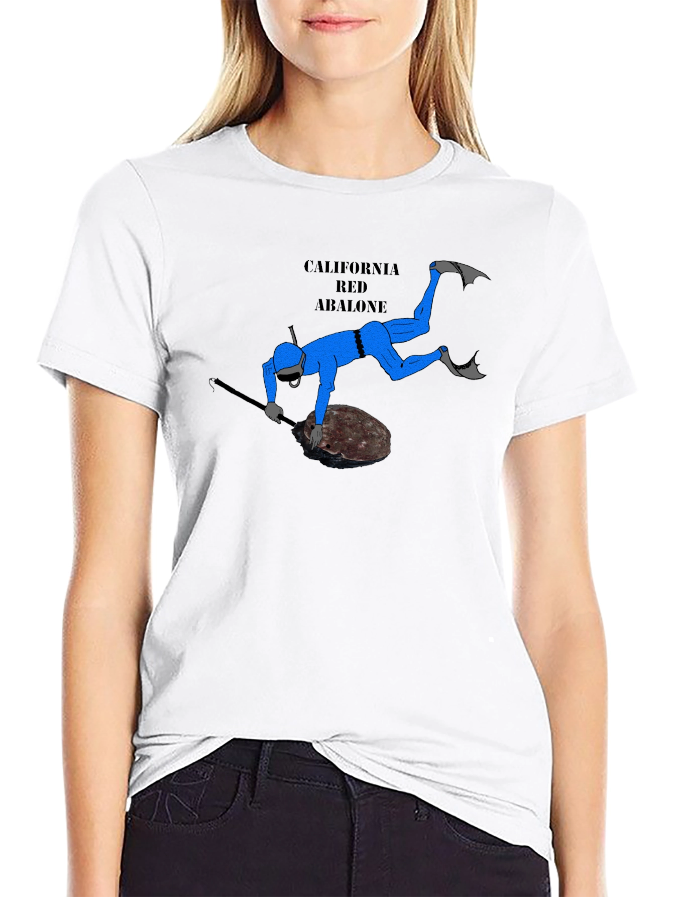 California Red Abalone Diver T-Shirt