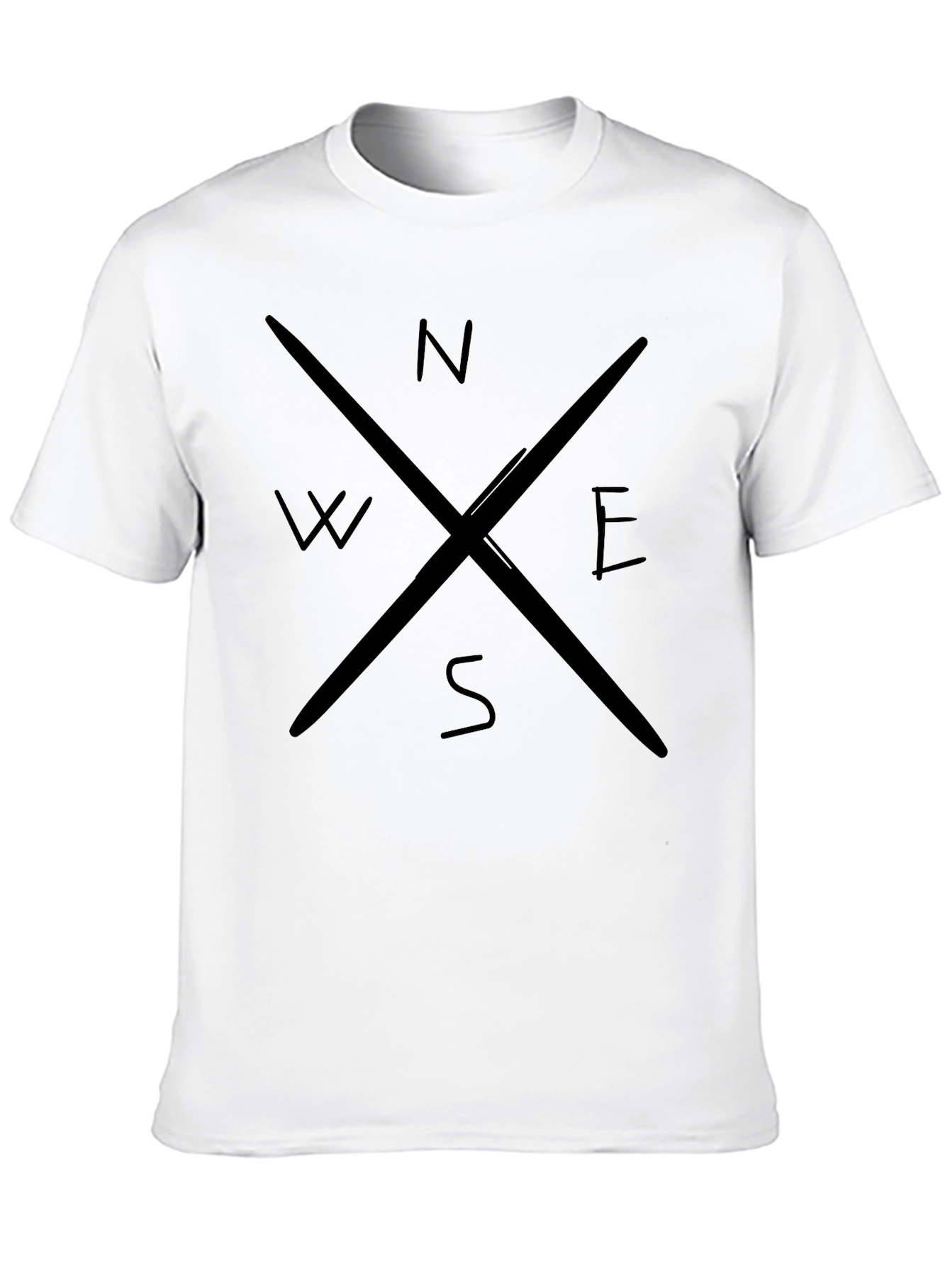 Compass Rose T-Shirt - Stylish Black Tee