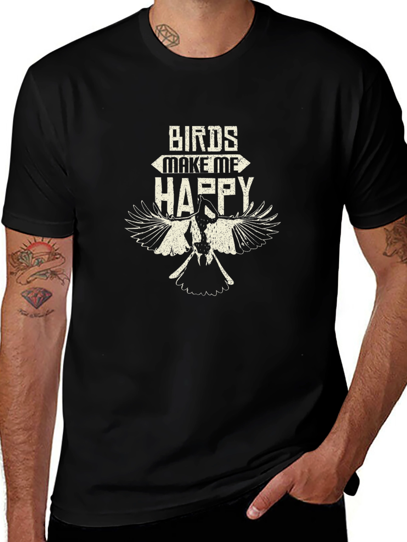 Birds Make Me Happy Graphic Tee