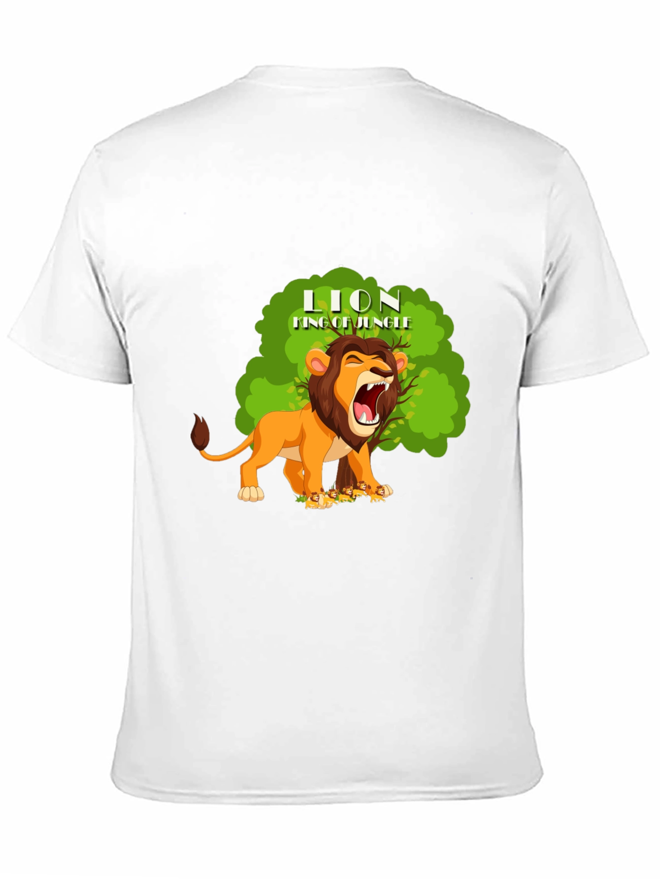 King of the Jungle Lion Graphic T-Shirt