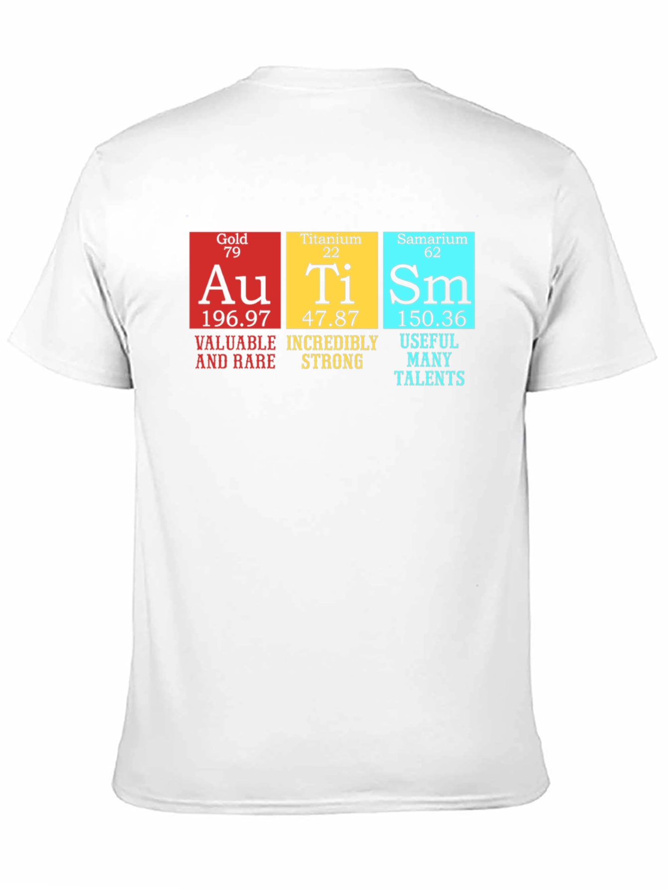 Autism Awareness Shirt Periodic Table Element Design