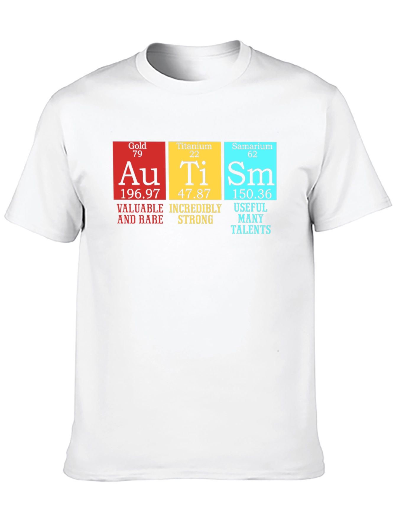 Autism Awareness Shirt Periodic Table Element Design