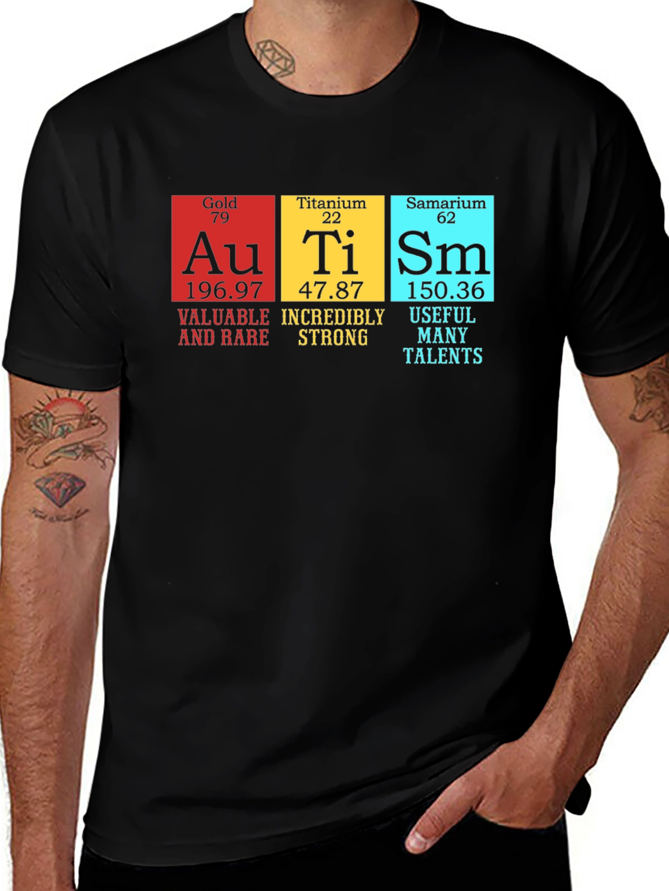 Autism Awareness Shirt Periodic Table Element Design