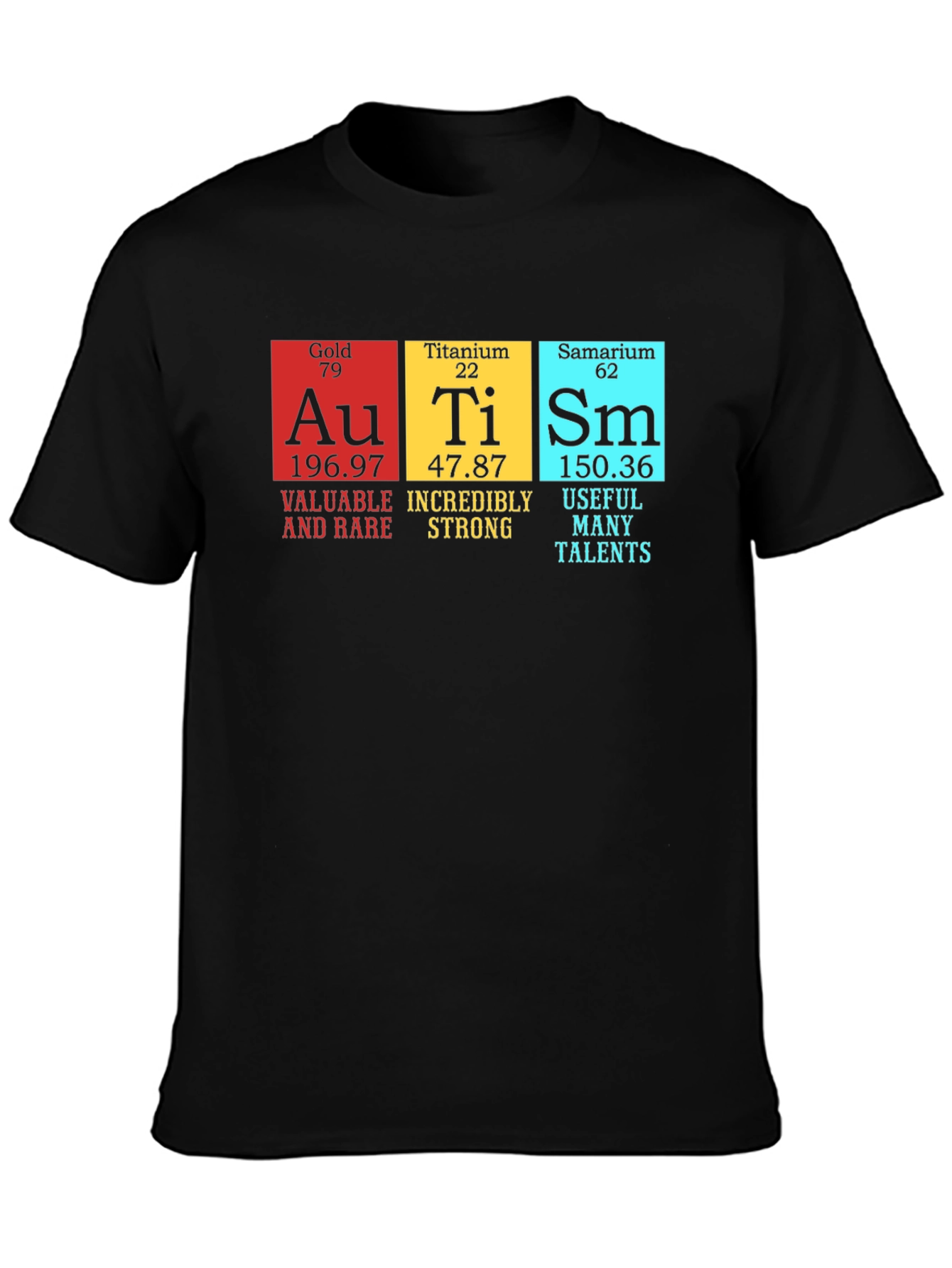 Autism Awareness Shirt Periodic Table Element Design