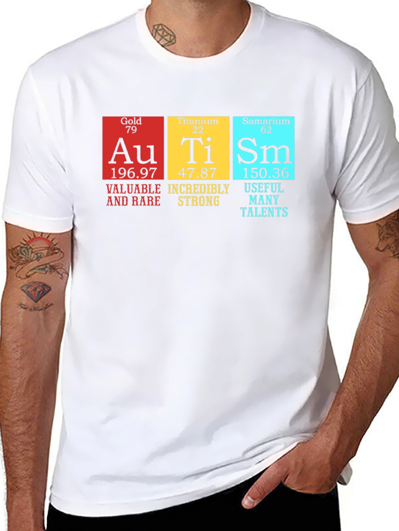 Autism Awareness Shirt Periodic Table Element Design