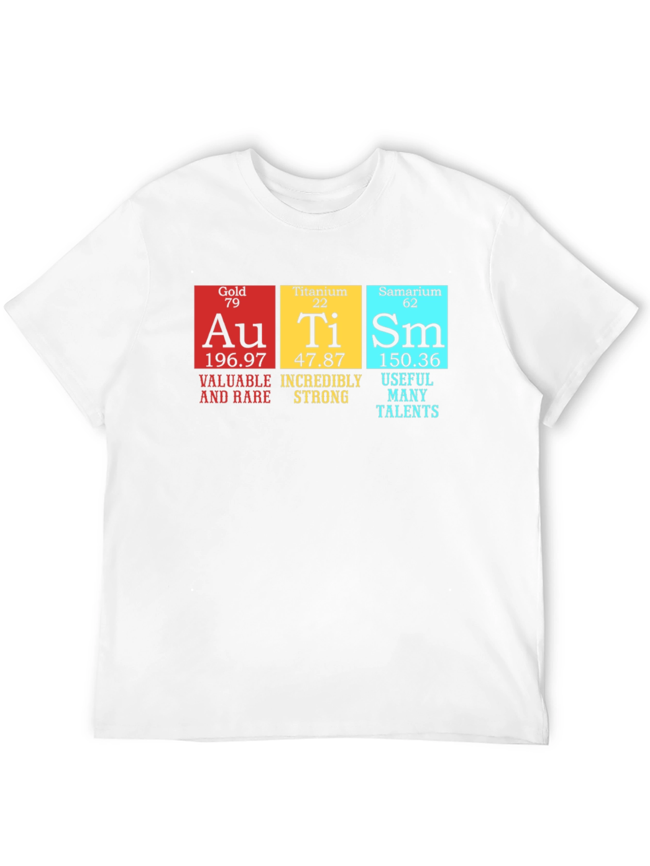 Autism Awareness Shirt Periodic Table Element Design