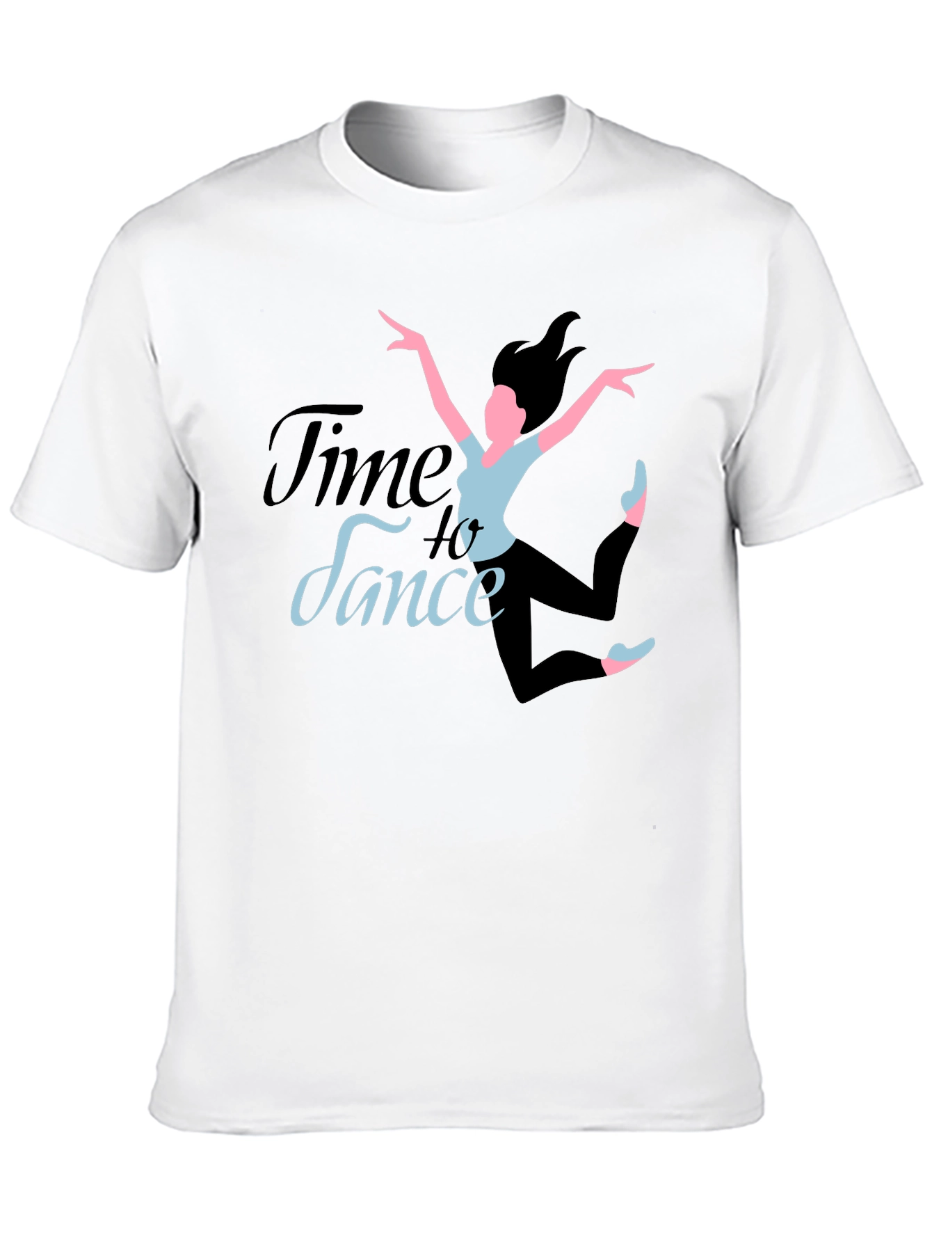 Time to Dance Black Graphic Tee - Dancer Design