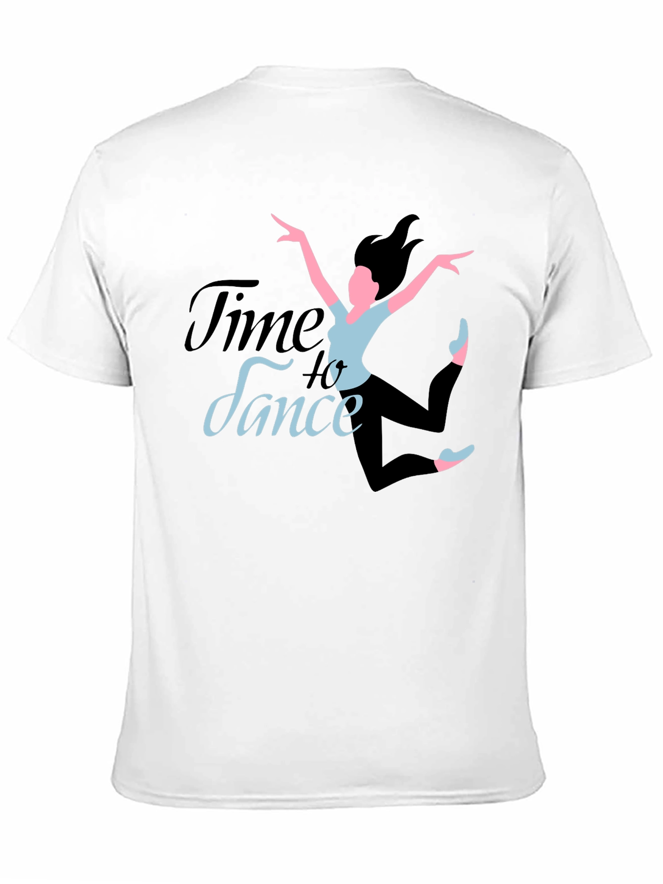 Time to Dance Black Graphic Tee - Dancer Design
