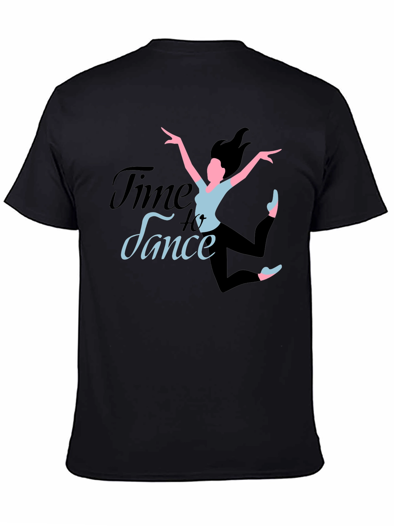 Time to Dance Black Graphic Tee - Dancer Design