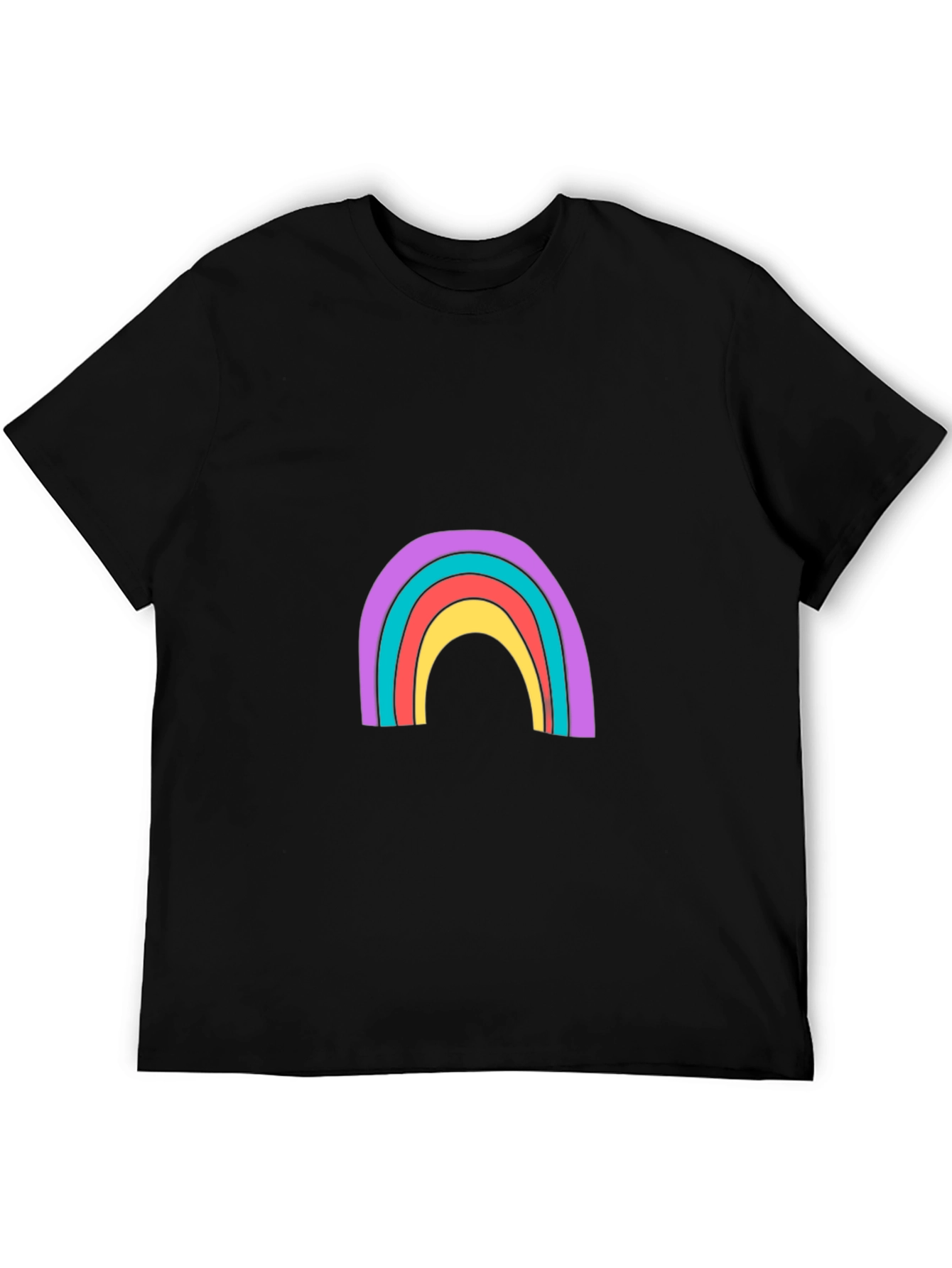 Rainbow Graphic Tee - Stylish Comfort