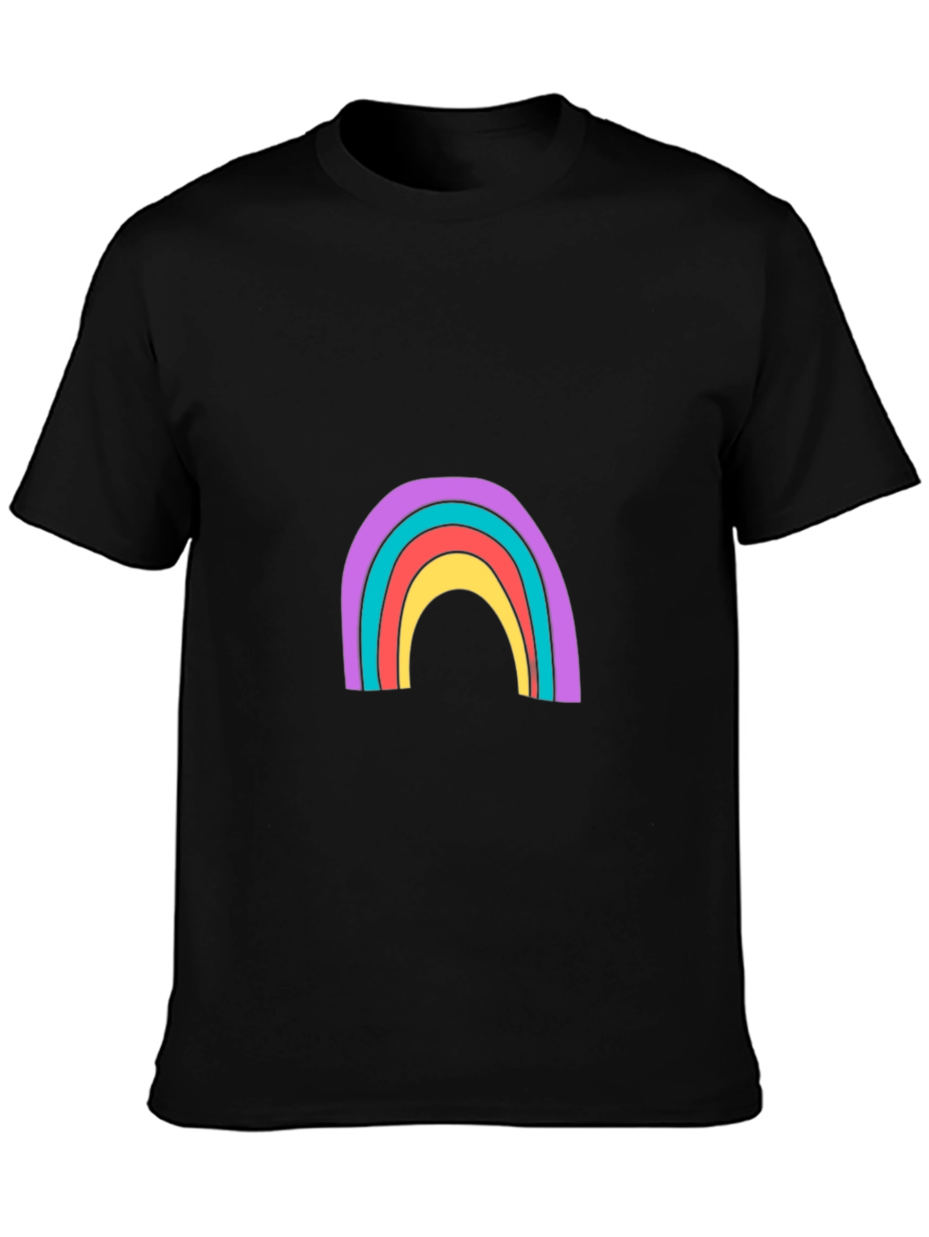 Rainbow Graphic Tee - Stylish Comfort