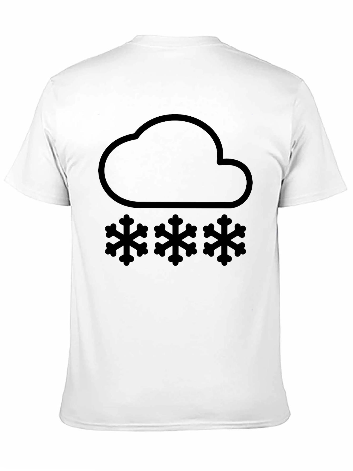 Snow Cloud T-Shirt - Black Graphic Tee