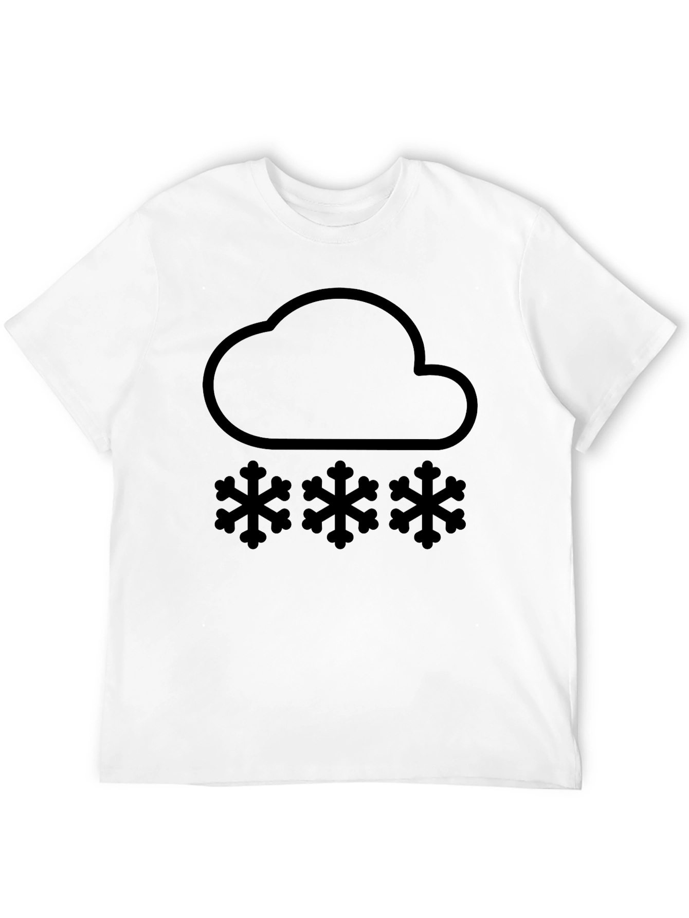 Snow Cloud T-Shirt - Black Graphic Tee