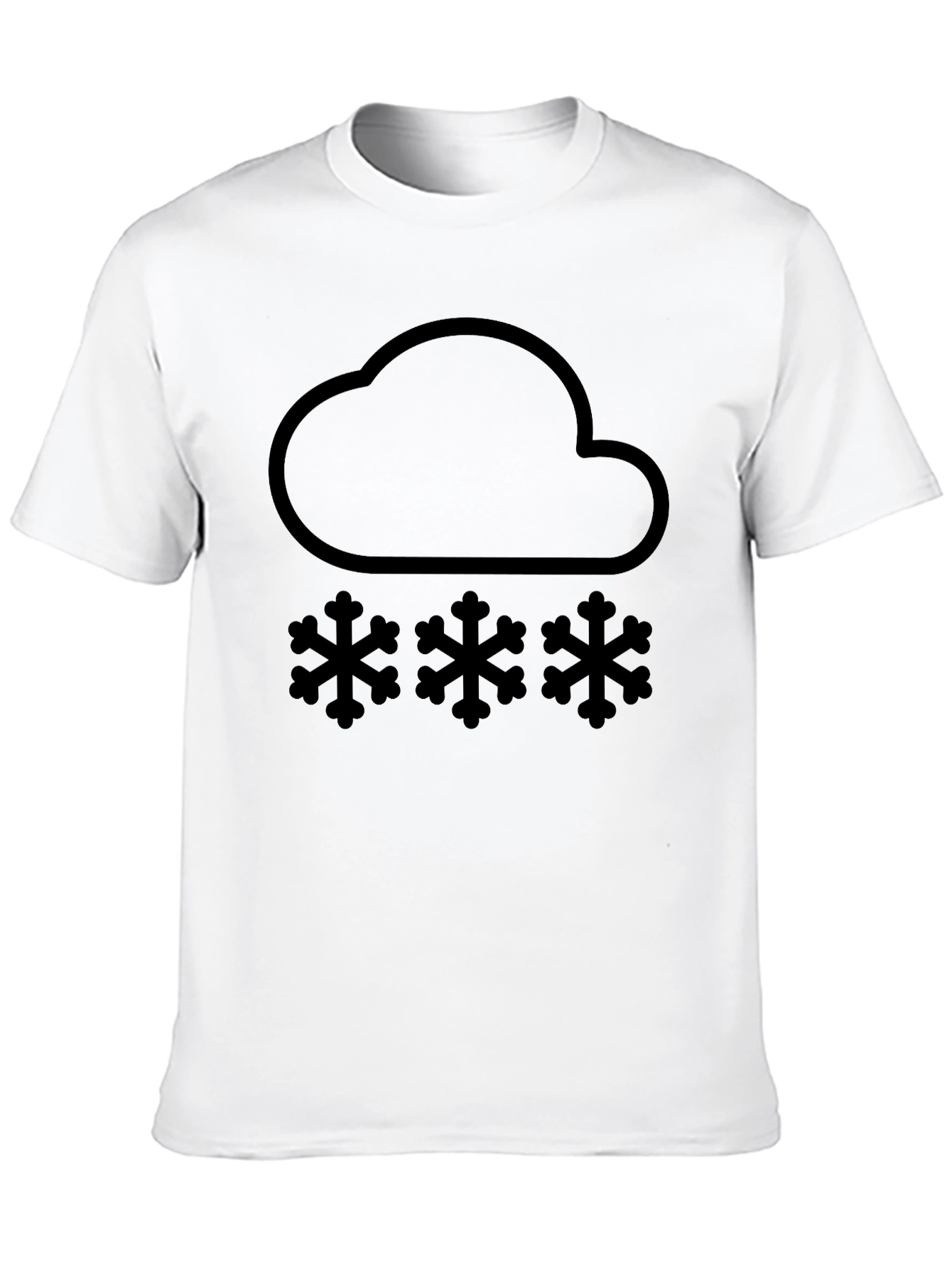 Snow Cloud T-Shirt - Black Graphic Tee