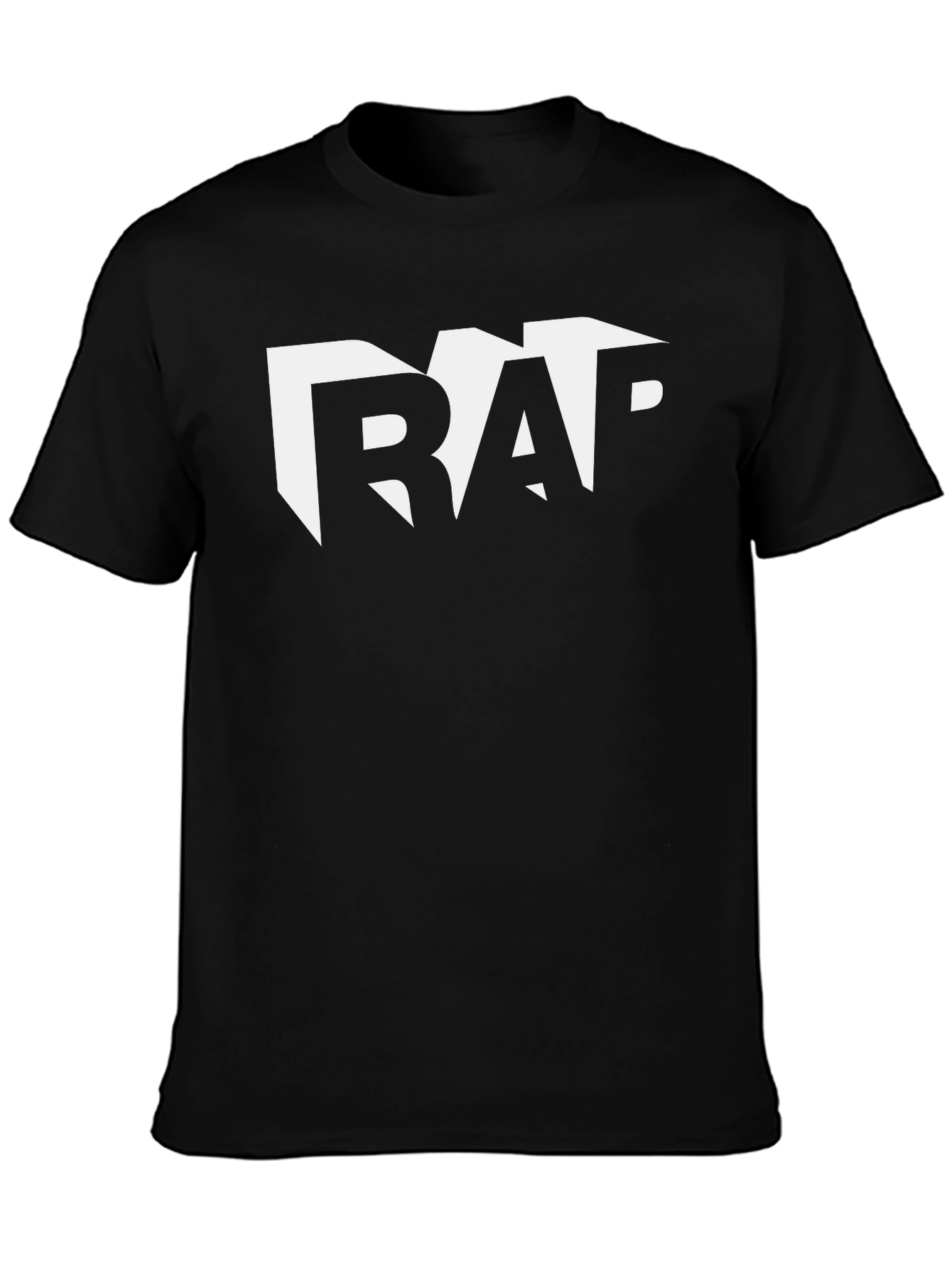Cool Rap Tee - Black Cotton Graphic T-Shirt