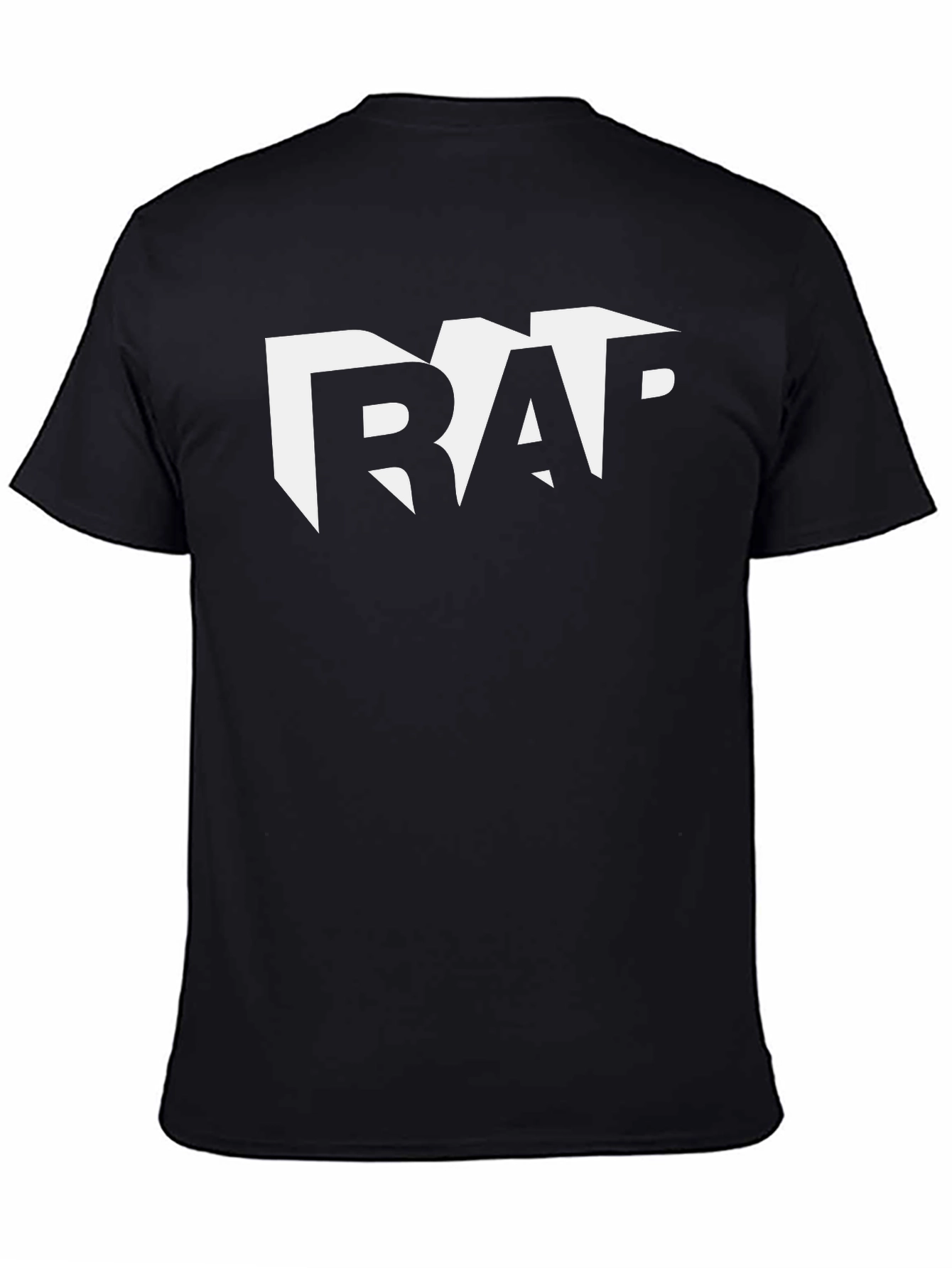 Cool Rap Tee - Black Cotton Graphic T-Shirt