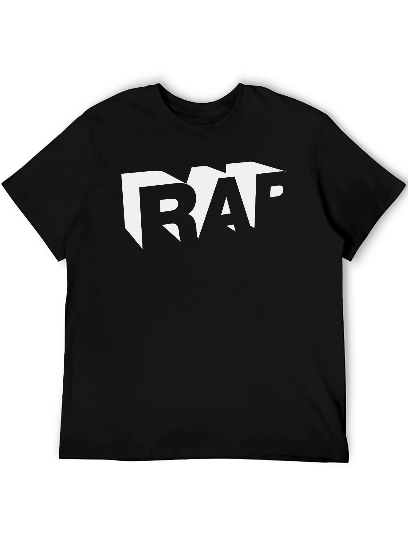 Cool Rap Tee - Black Cotton Graphic T-Shirt