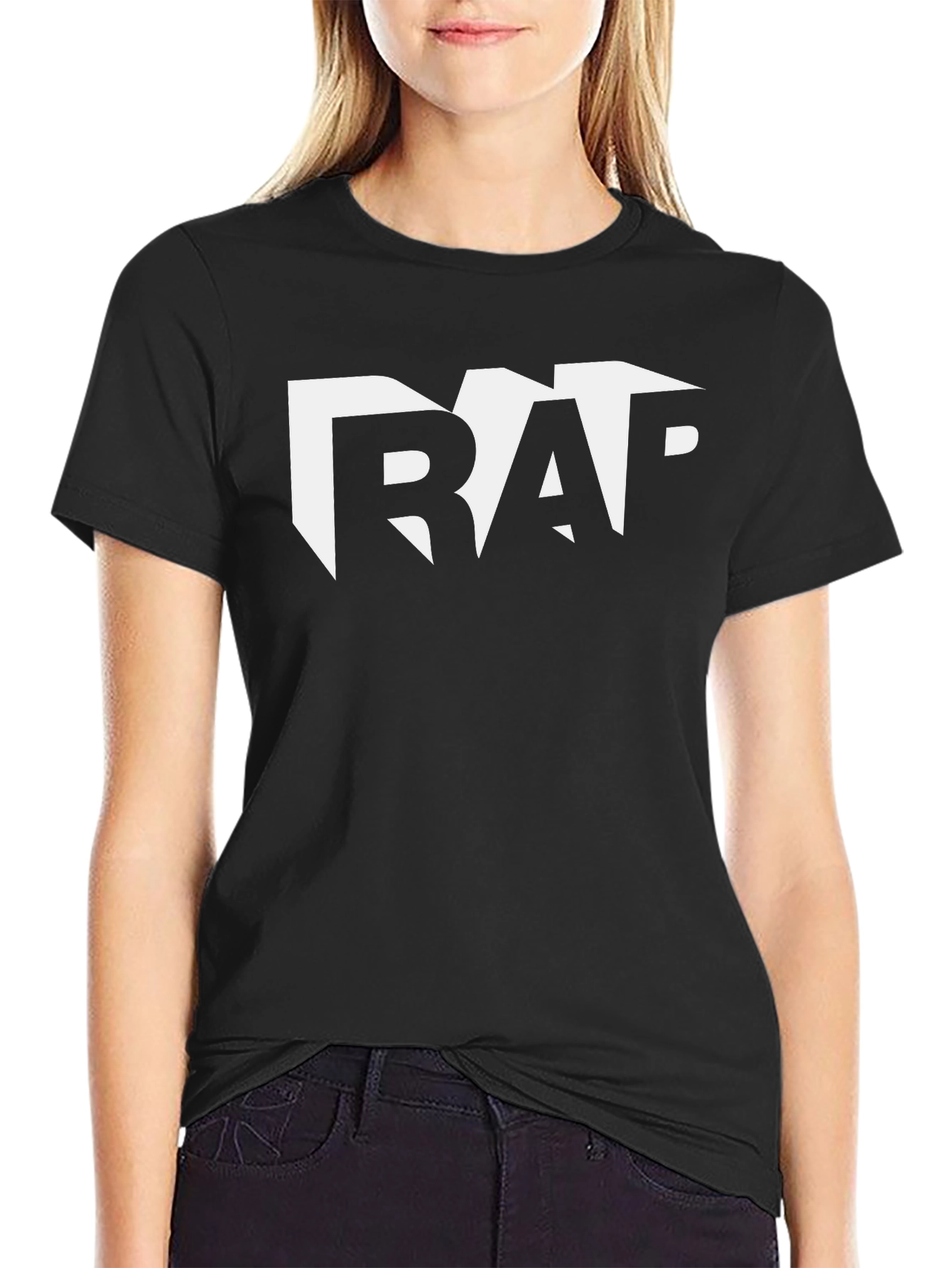 Cool Rap Tee - Black Cotton Graphic T-Shirt