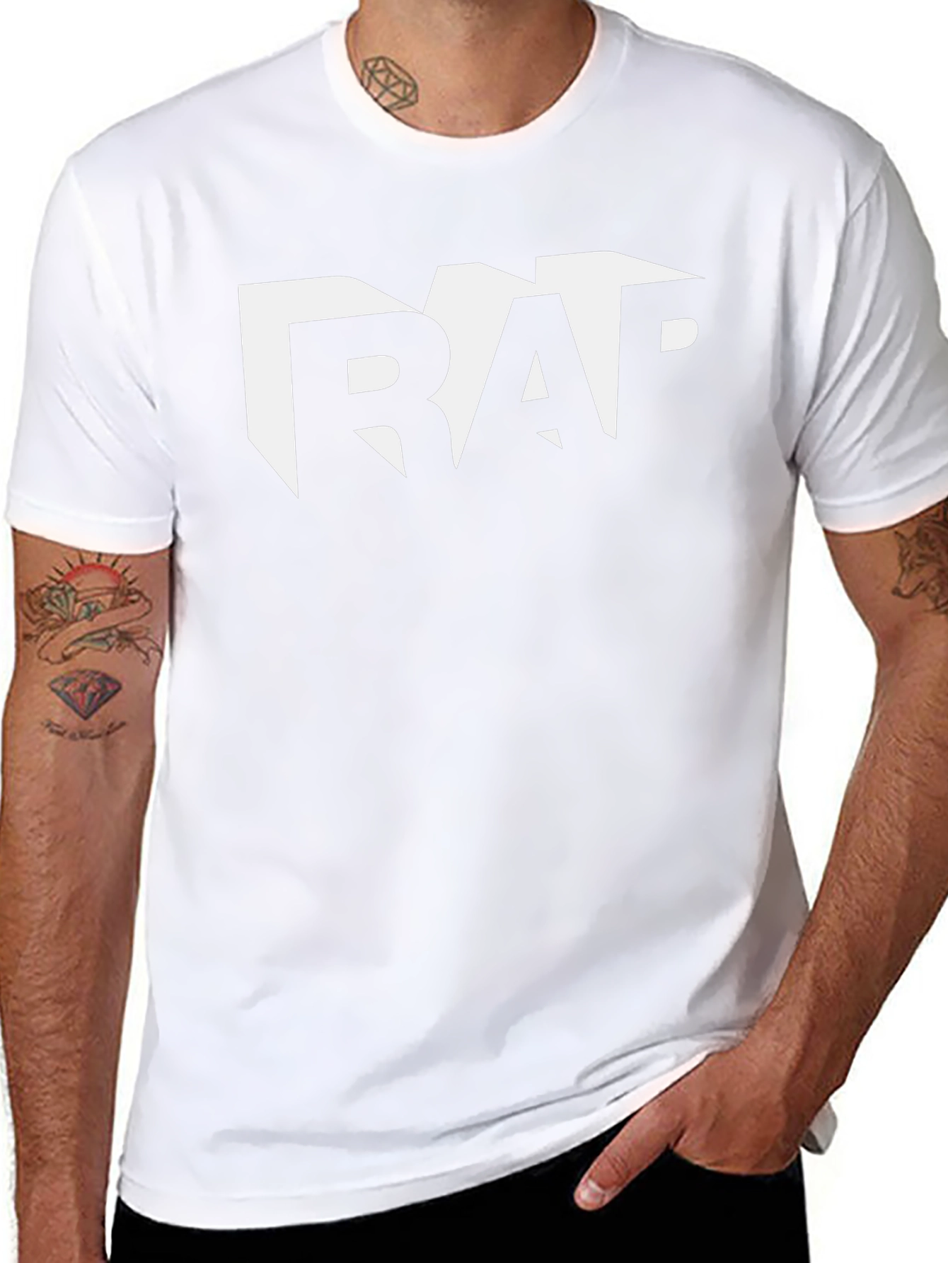 Cool Rap Tee - Black Cotton Graphic T-Shirt