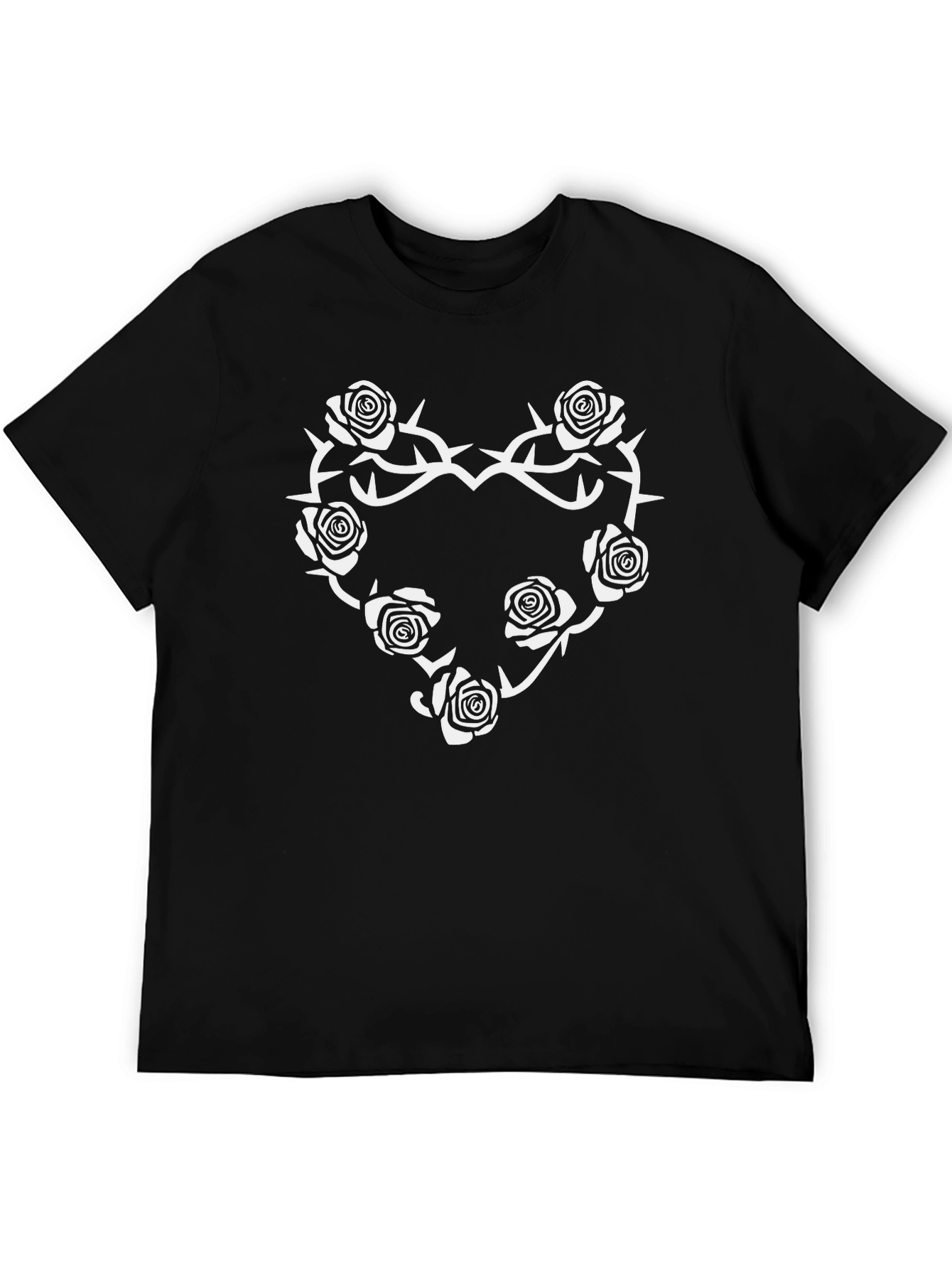 Rose Thorn Heart Graphic Tee