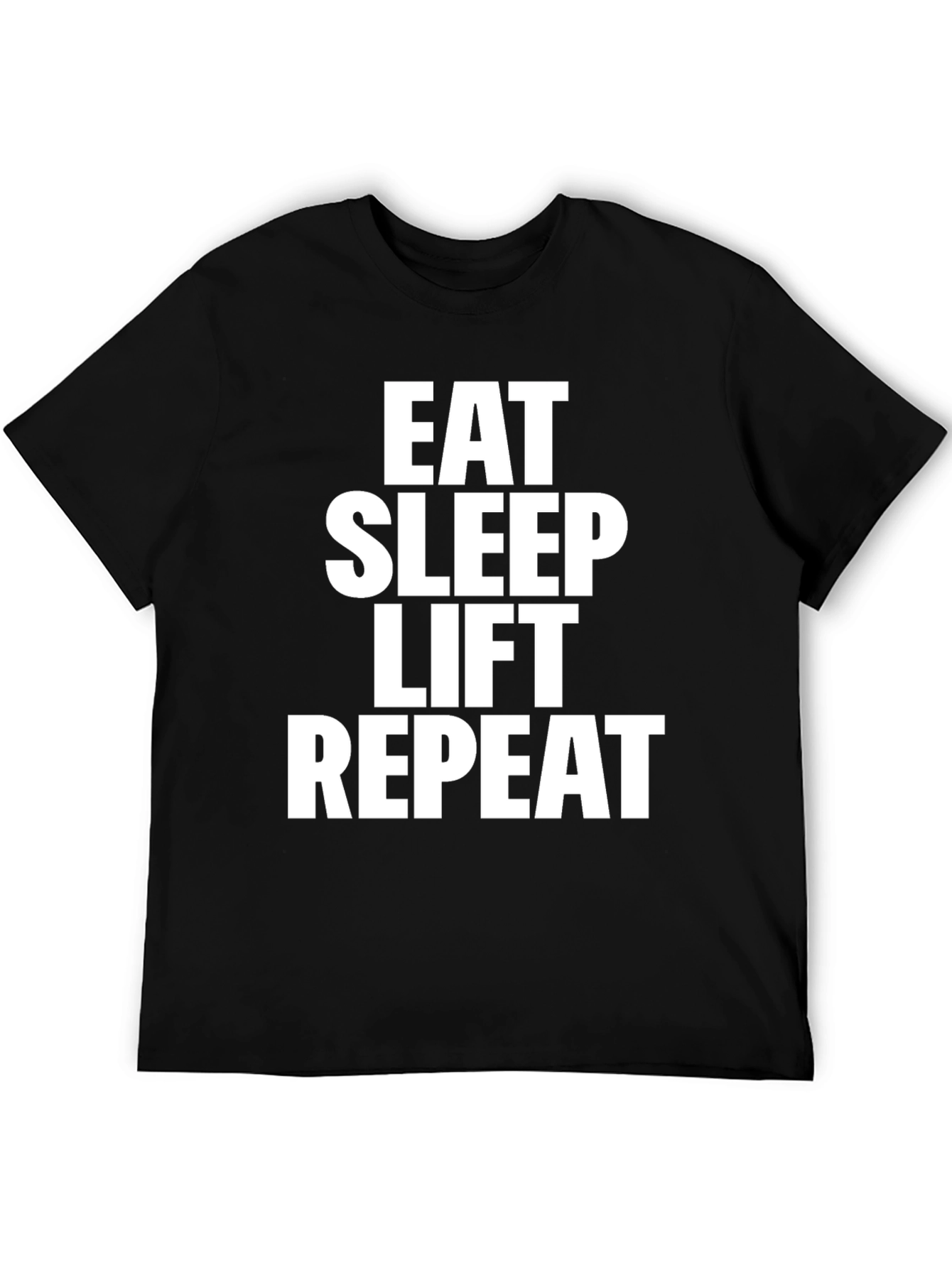 Eat Sleep Lift Repeat Graphic Tee - Gym Motivation