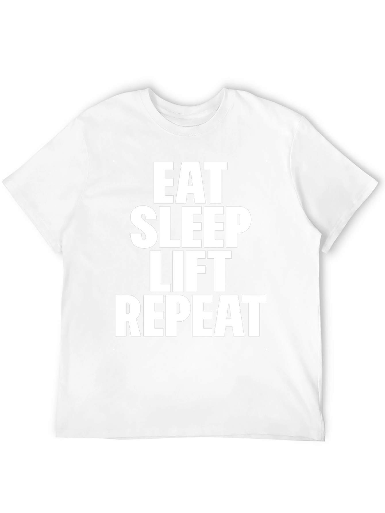 Eat Sleep Lift Repeat Graphic Tee - Gym Motivation