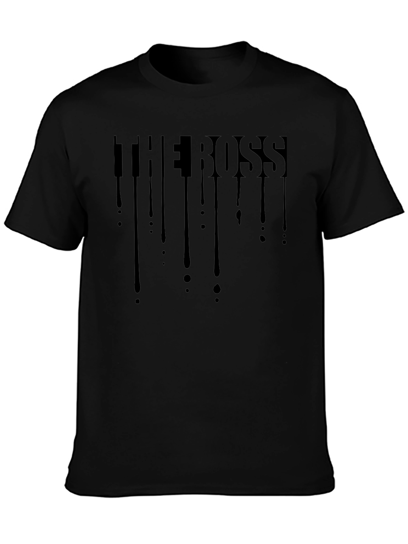 The Boss Black Graphic Tee - Mens